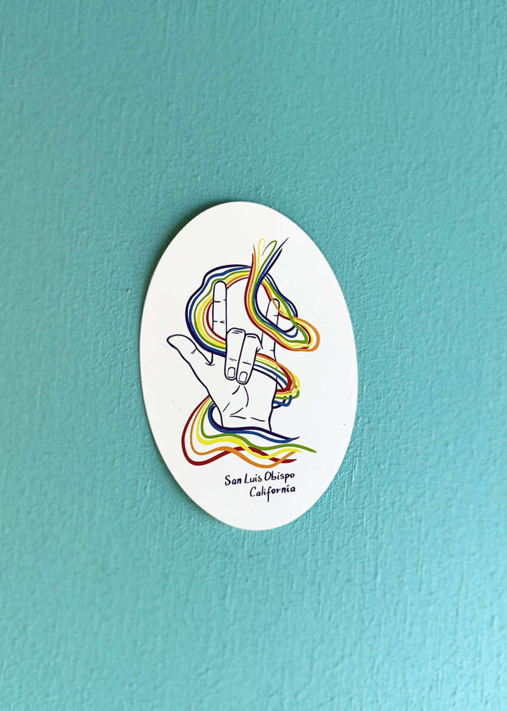 I Love You Sticker - San Luis Obispo, California