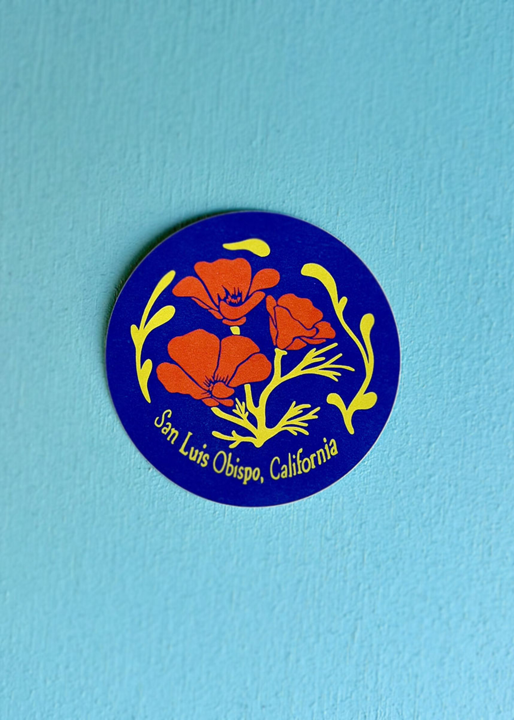 Poppy Sticker - San Luis Obispo, California
