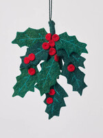 Craftspring Felt Festive Holly Ornament