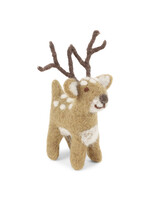 Gry and Sif Felt Cute Little Brown Deer Ornament