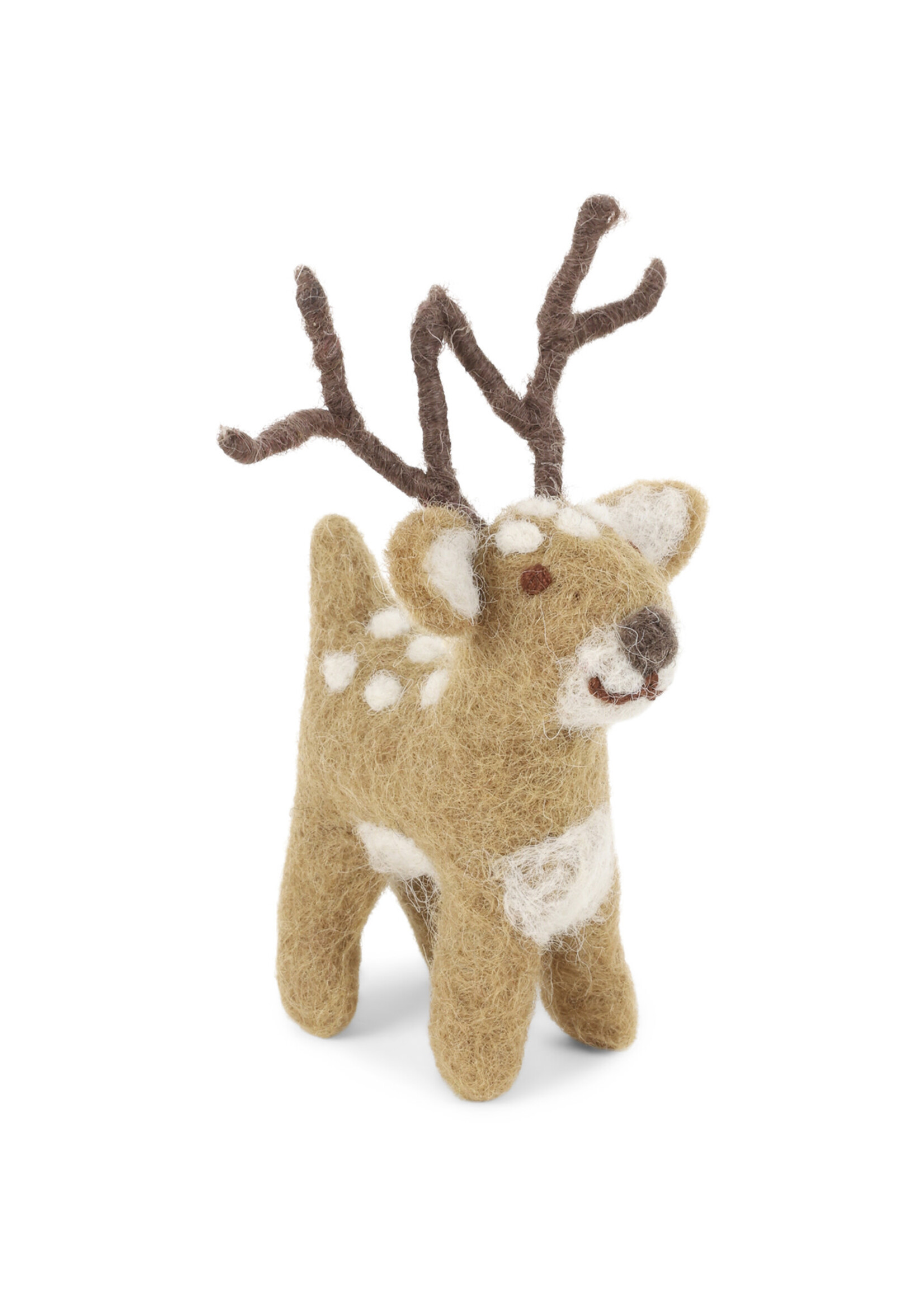 Gry and Sif Felt Cute Little Brown Deer Ornament