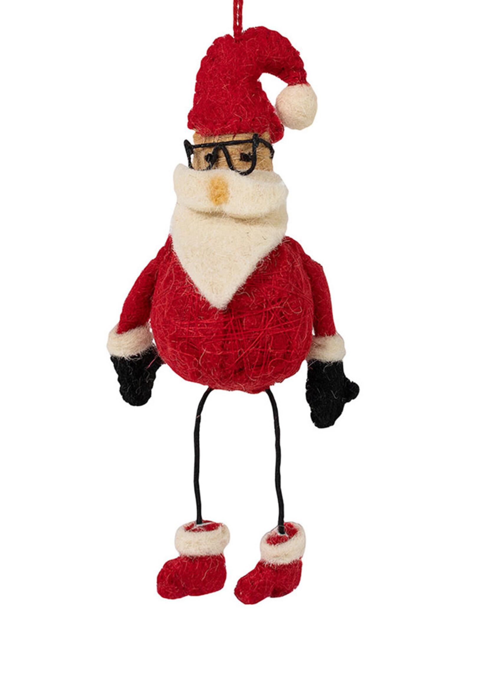 Ten Thousand Villages FINAL SALE - Bendy Santa Ornament