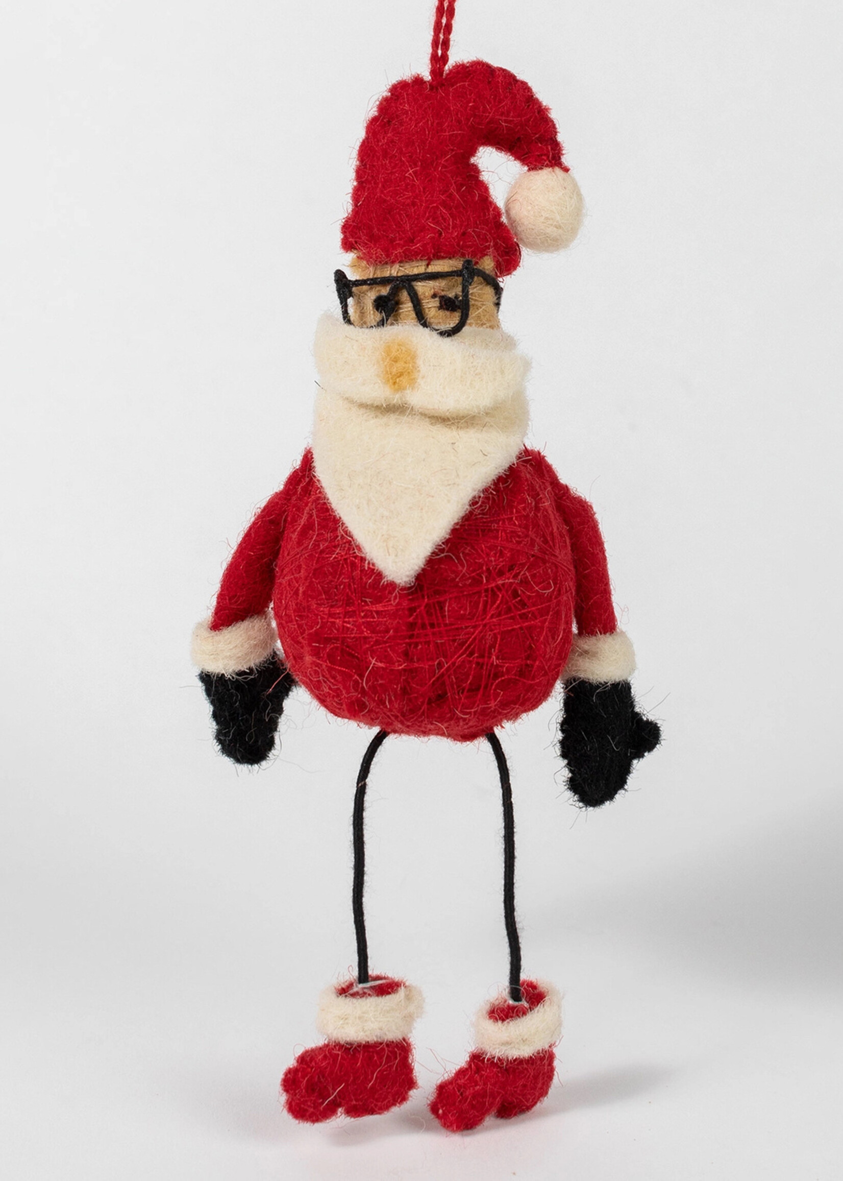 Ten Thousand Villages FINAL SALE - Bendy Santa Ornament