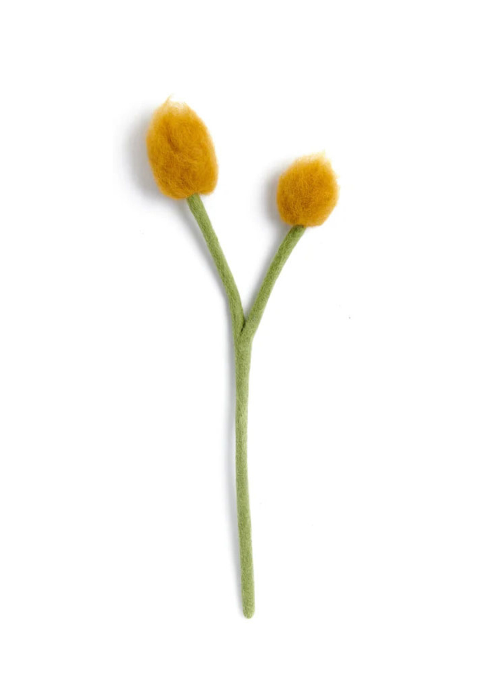Global Goods Partners FINAL SALE - Felt Bunny Tail Flower
