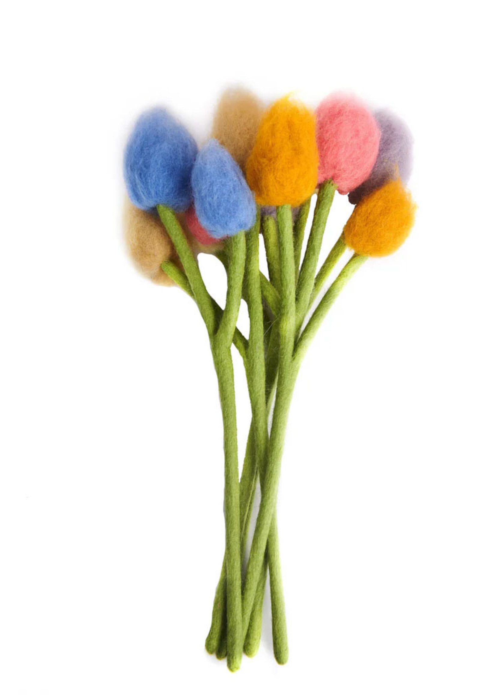 Global Goods Partners FINAL SALE - Felt Bunny Tail Flower