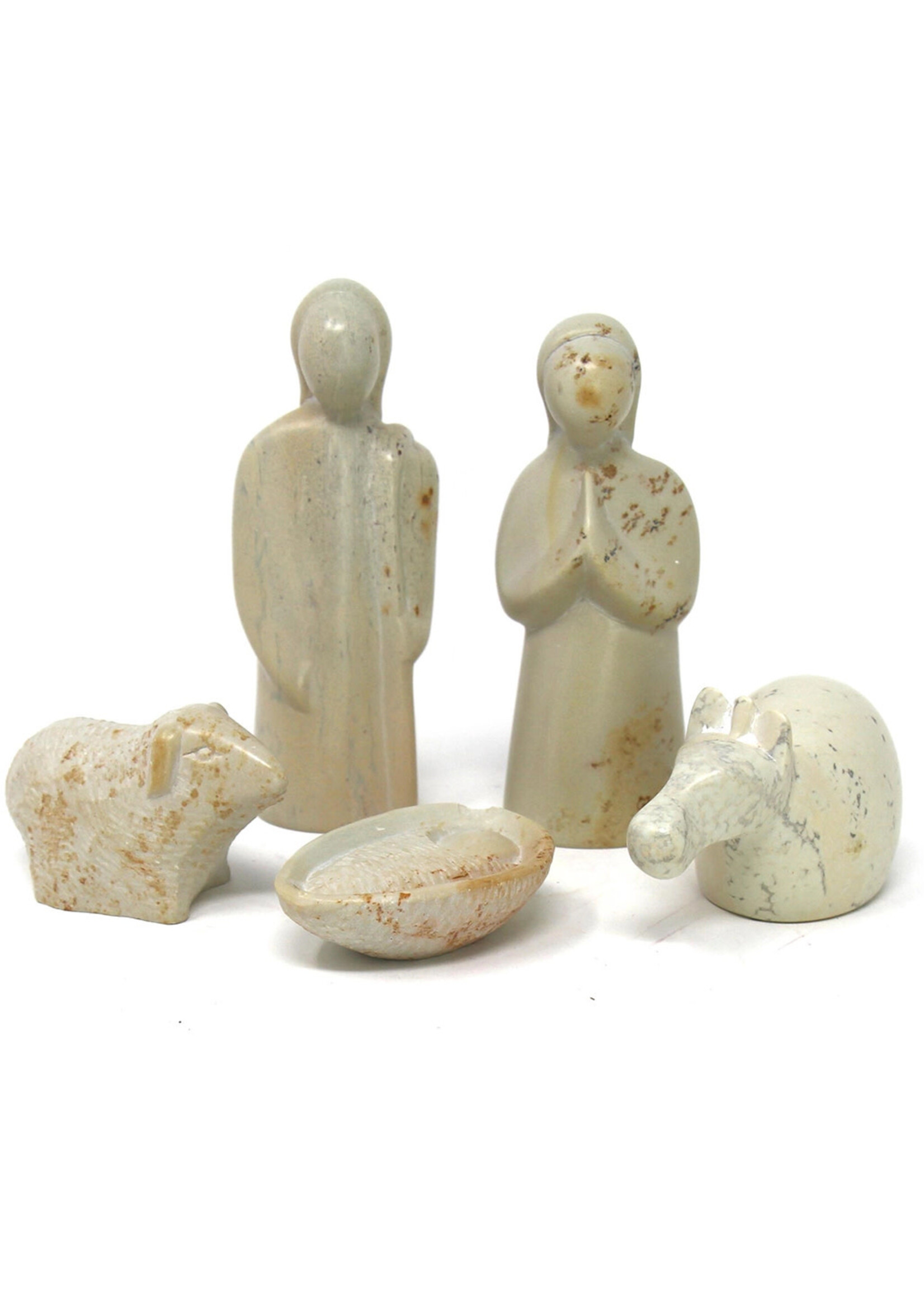 Holy Family Soapstone Nativity - 5 Piece Set