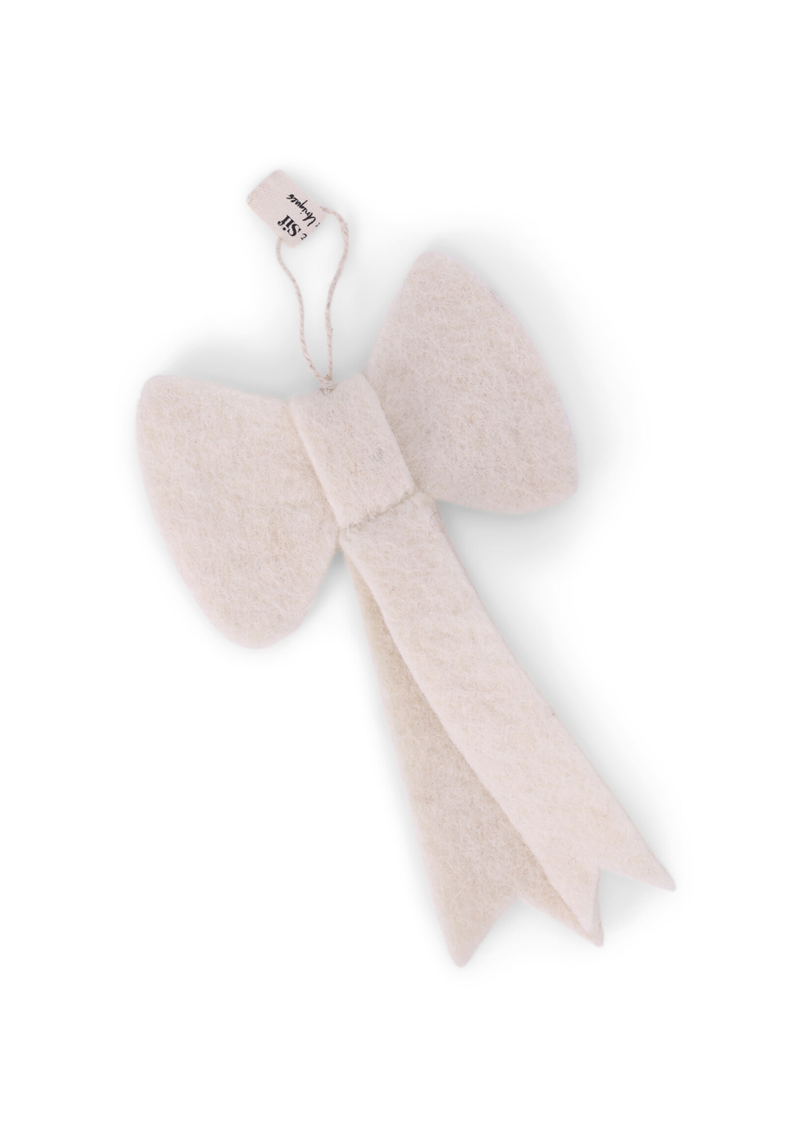 Gry and Sif FINAL SALE - Small White Bow Ornament