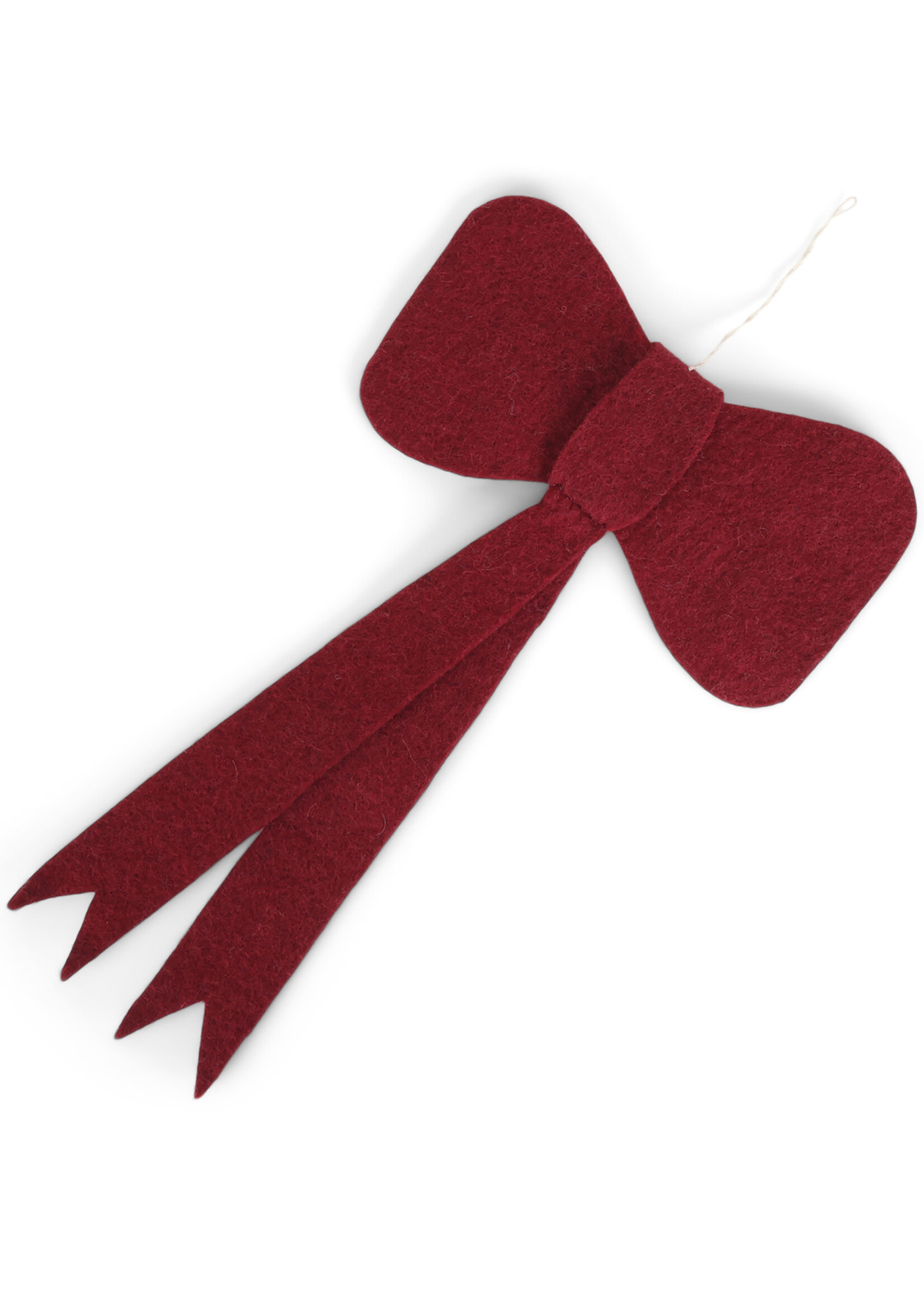 Gry and Sif FINAL SALE - Big Red Bow Felt Ornament