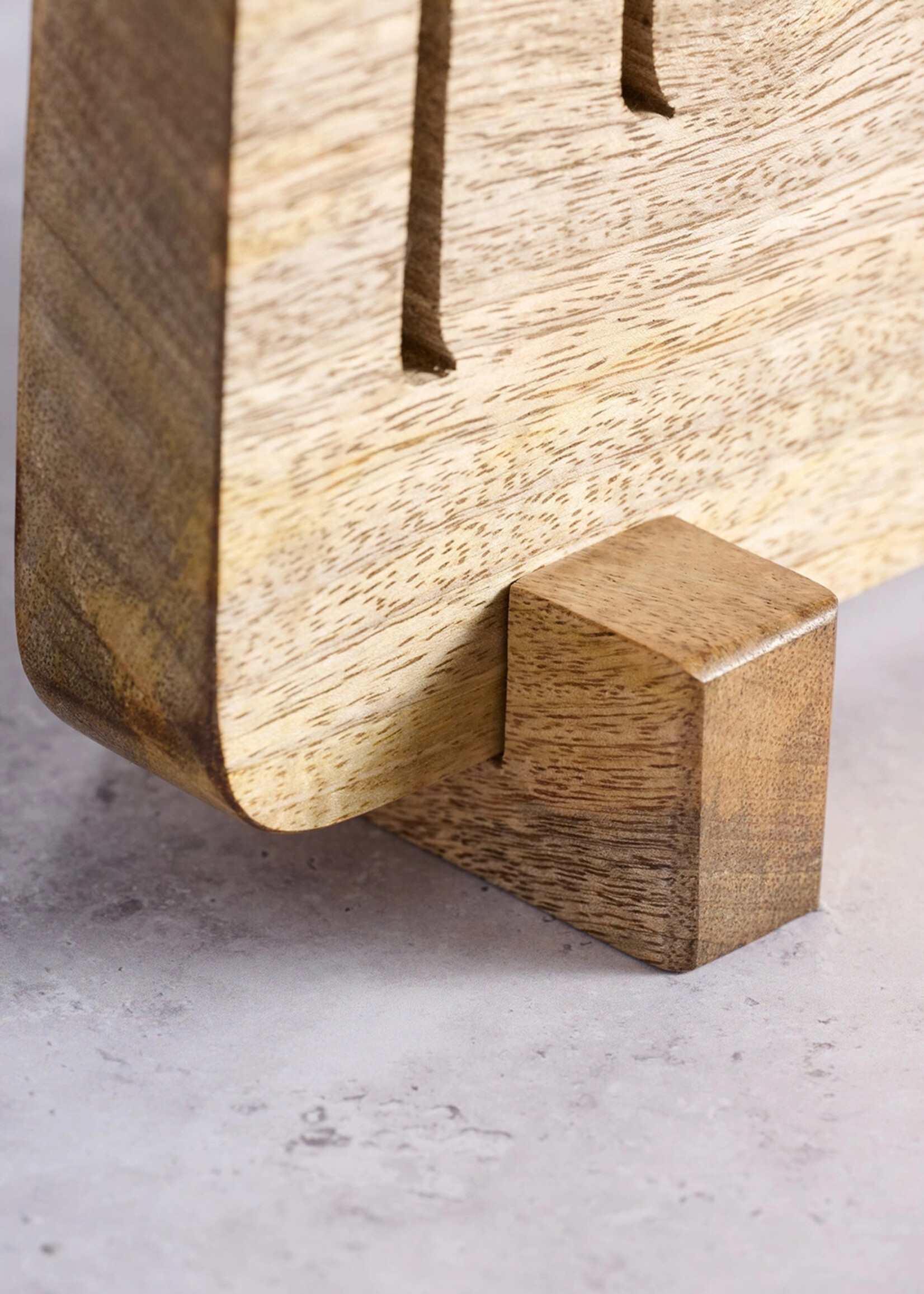 Ten Thousand Villages FINAL SALE - Modern Mango Wood Menorah