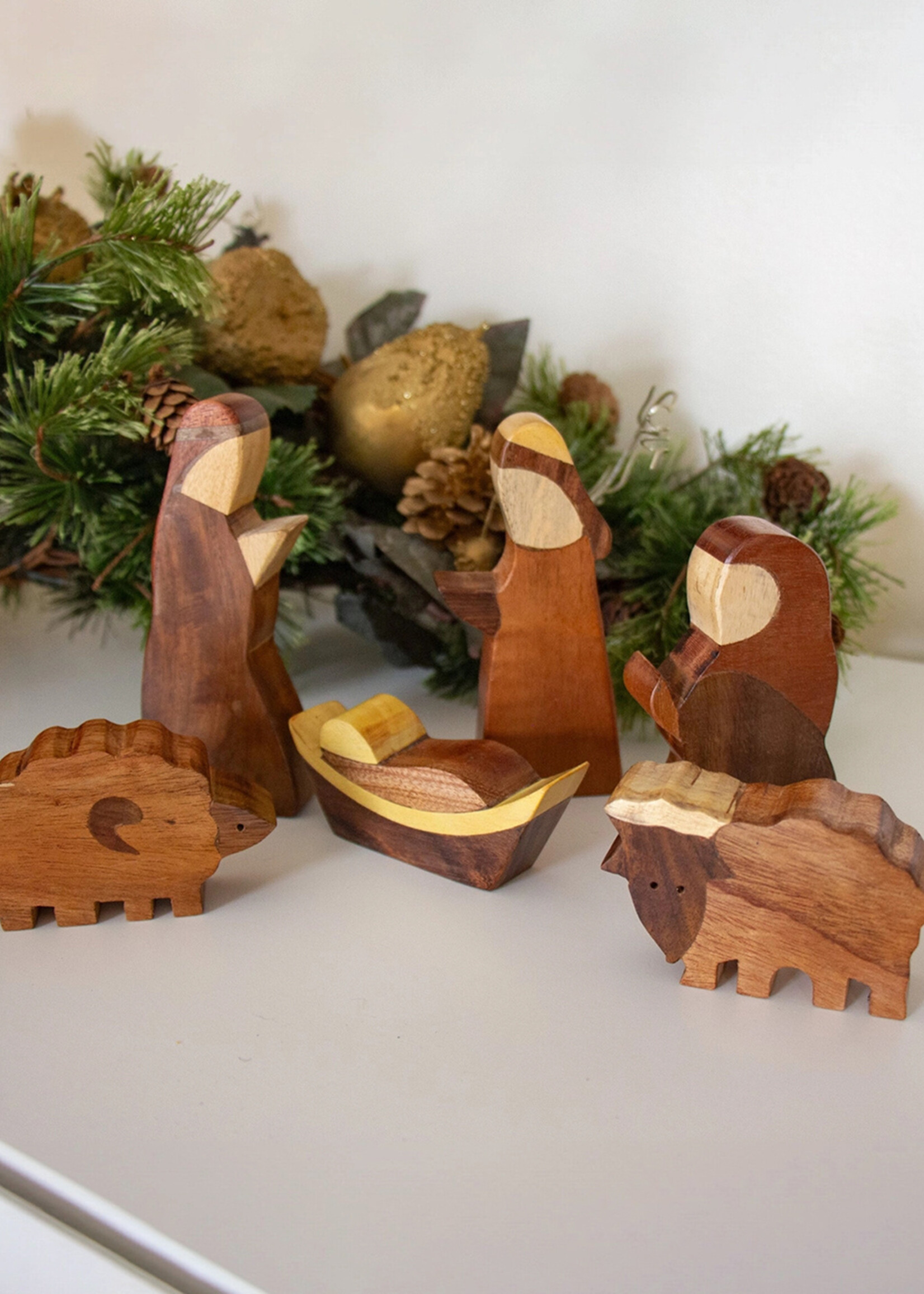 Joint Wood Nativity