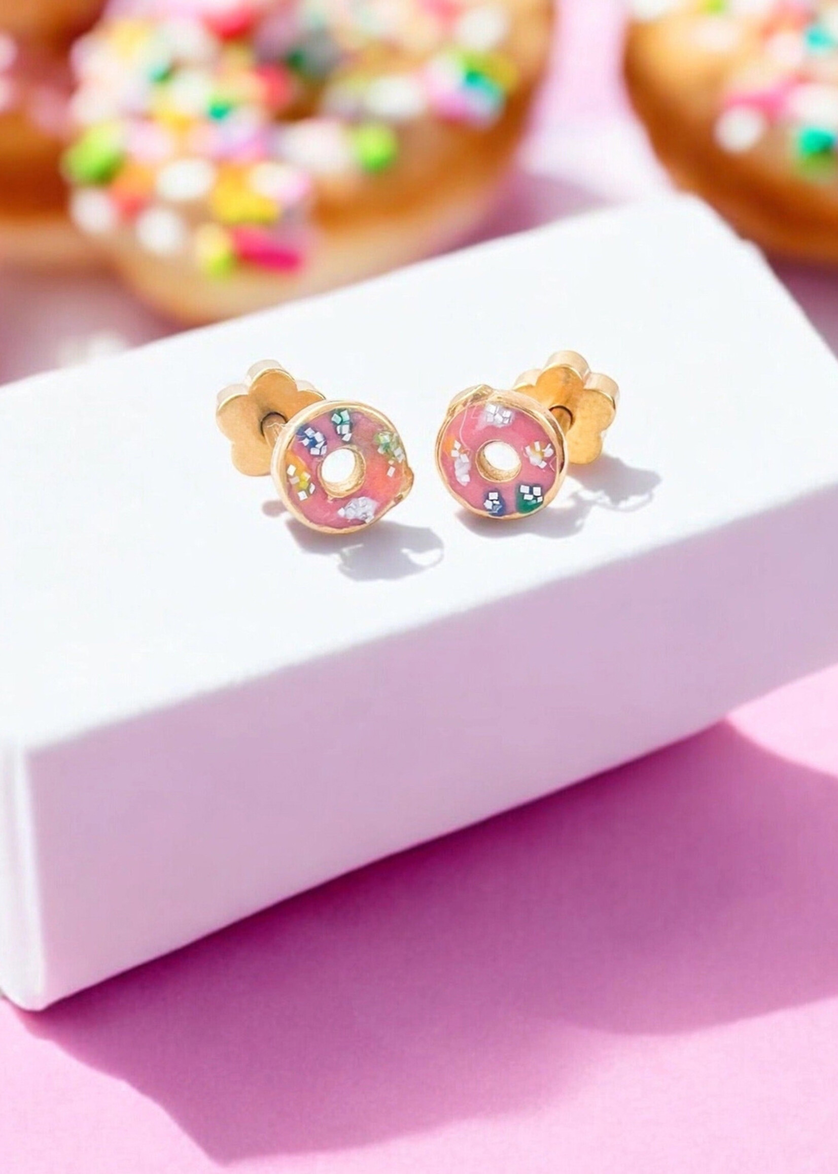 Ethic Goods Tiny Sprinkle Donuts Stud Earrings