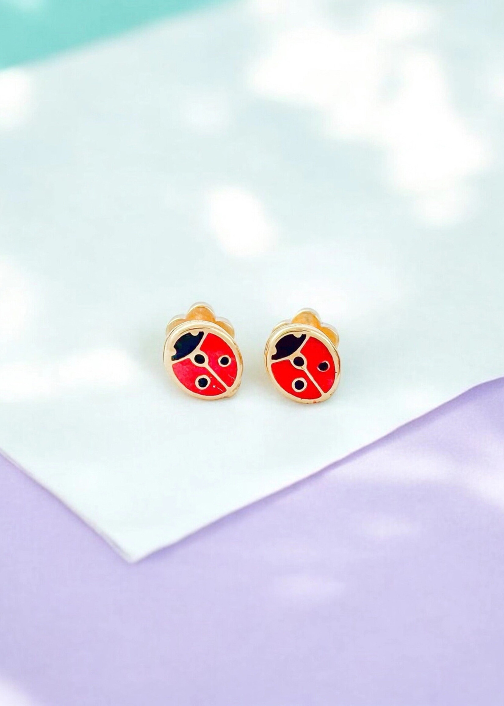 Ethic Goods Tiny Ladybug Stud Earrings