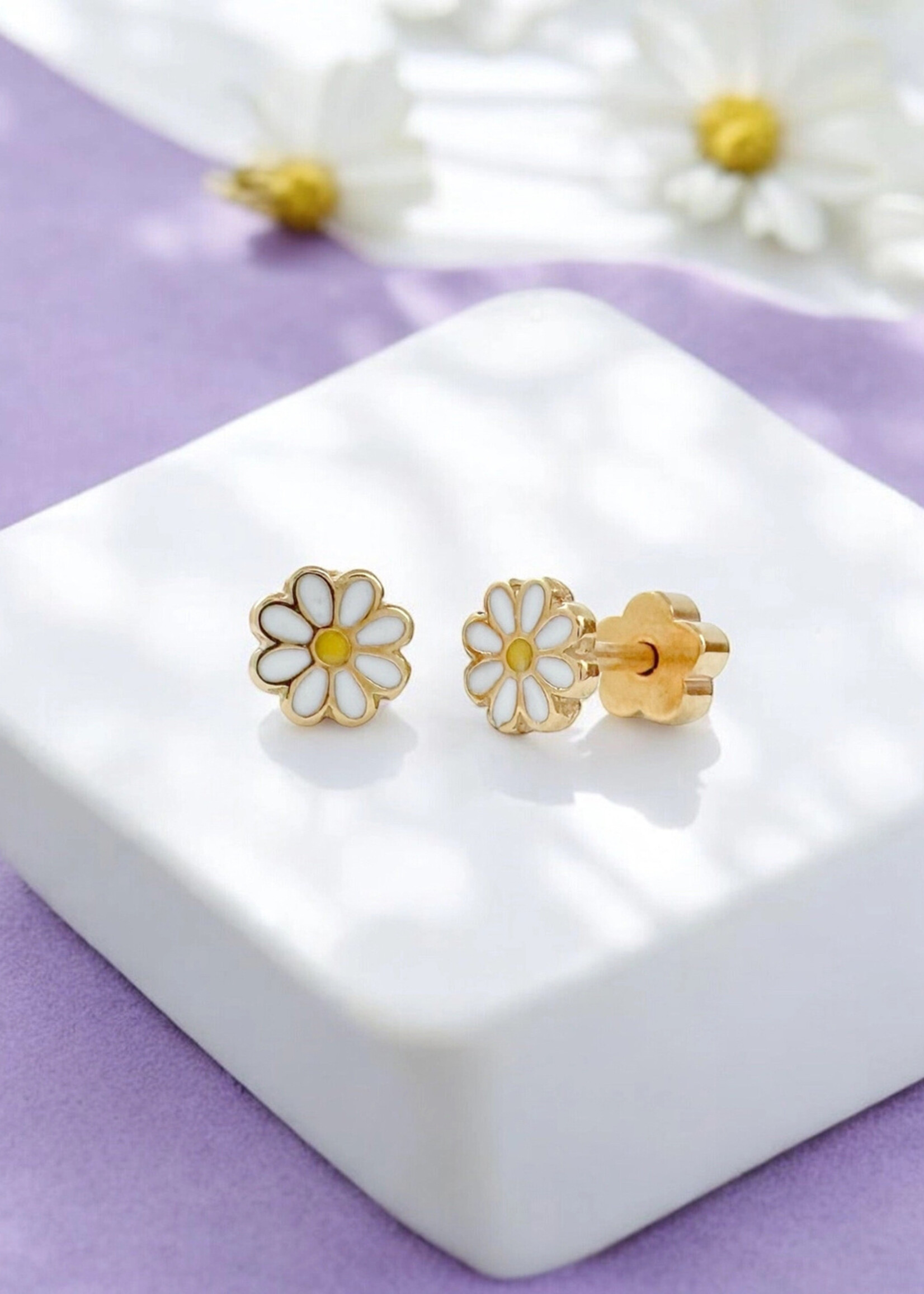 Ethic Goods Tiny Daisy Stud Earrings