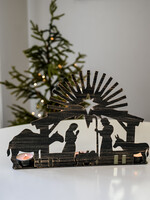 Ten Thousand Villages Iron Candleholder Nativity