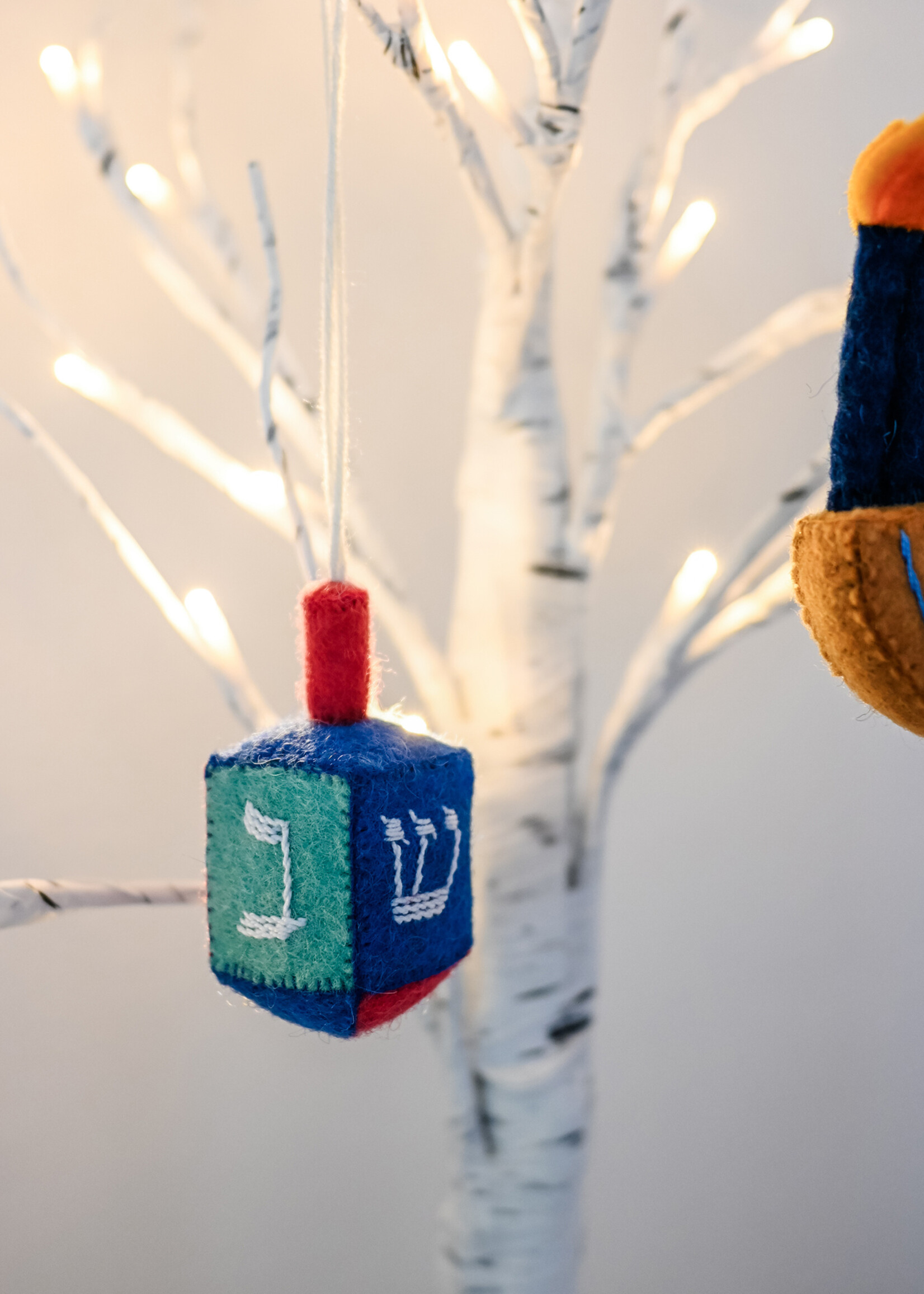 Craftspring Felt Spinning Dreidel Ornament