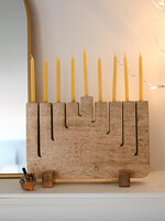 Ten Thousand Villages FINAL SALE - Modern Mango Wood Menorah