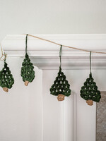 Ten Thousand Villages Crochet Christmas Tree Garland - 53" Long
