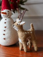 Gry and Sif Large Felt Brown Deer