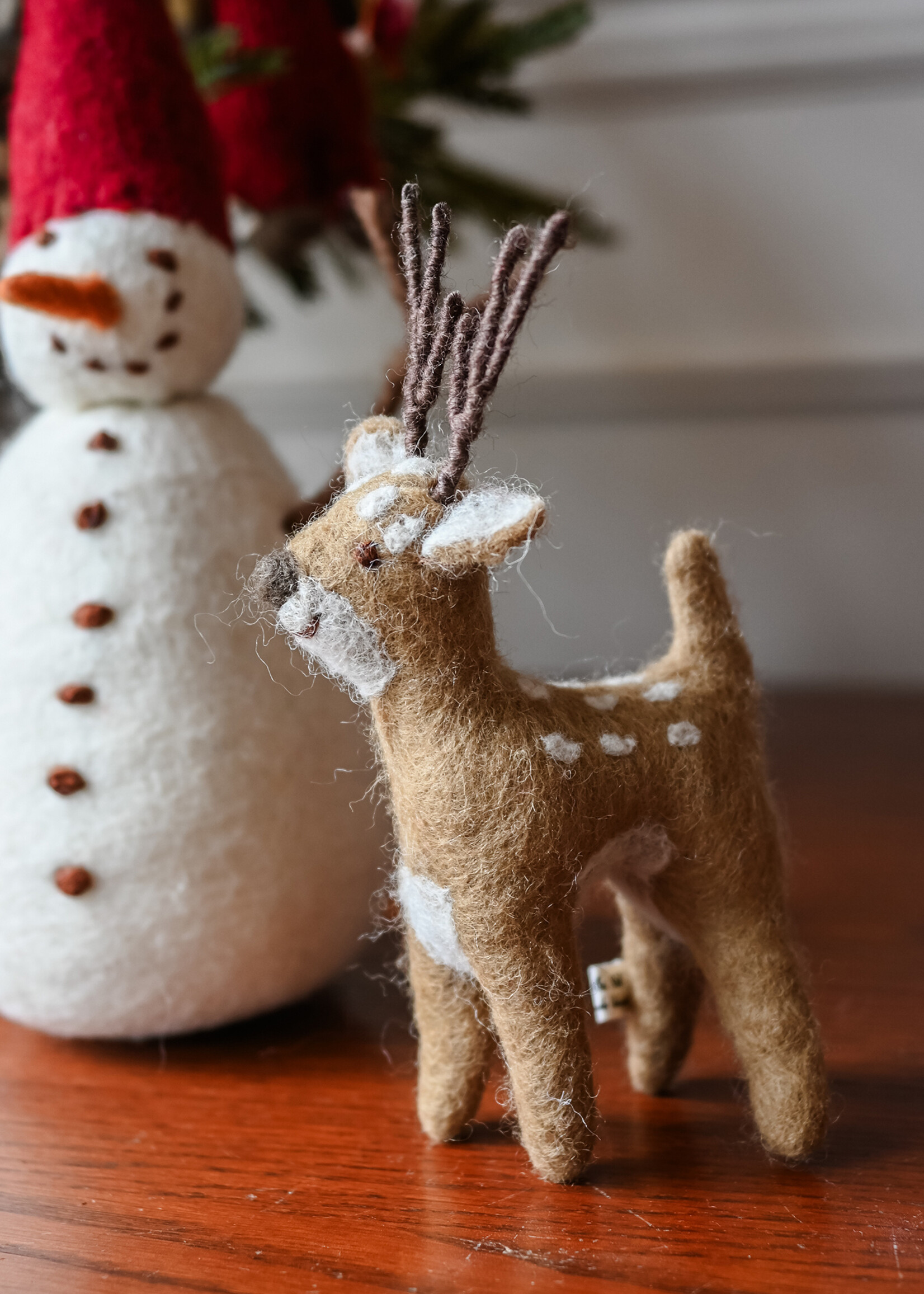 Gry and Sif Large Felt Cute Brown Deer