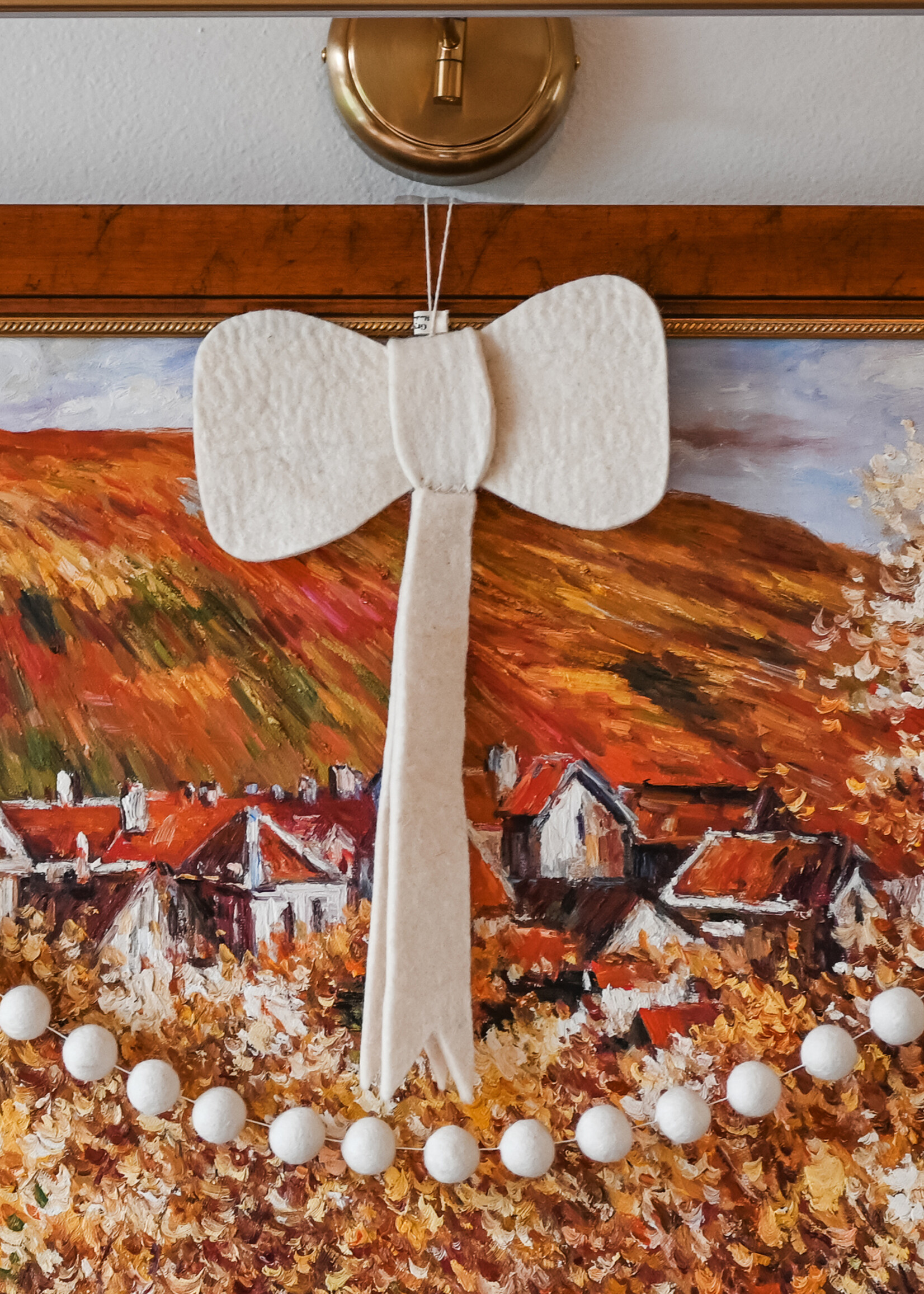 Gry and Sif FINAL SALE - Big White Bow Ornament