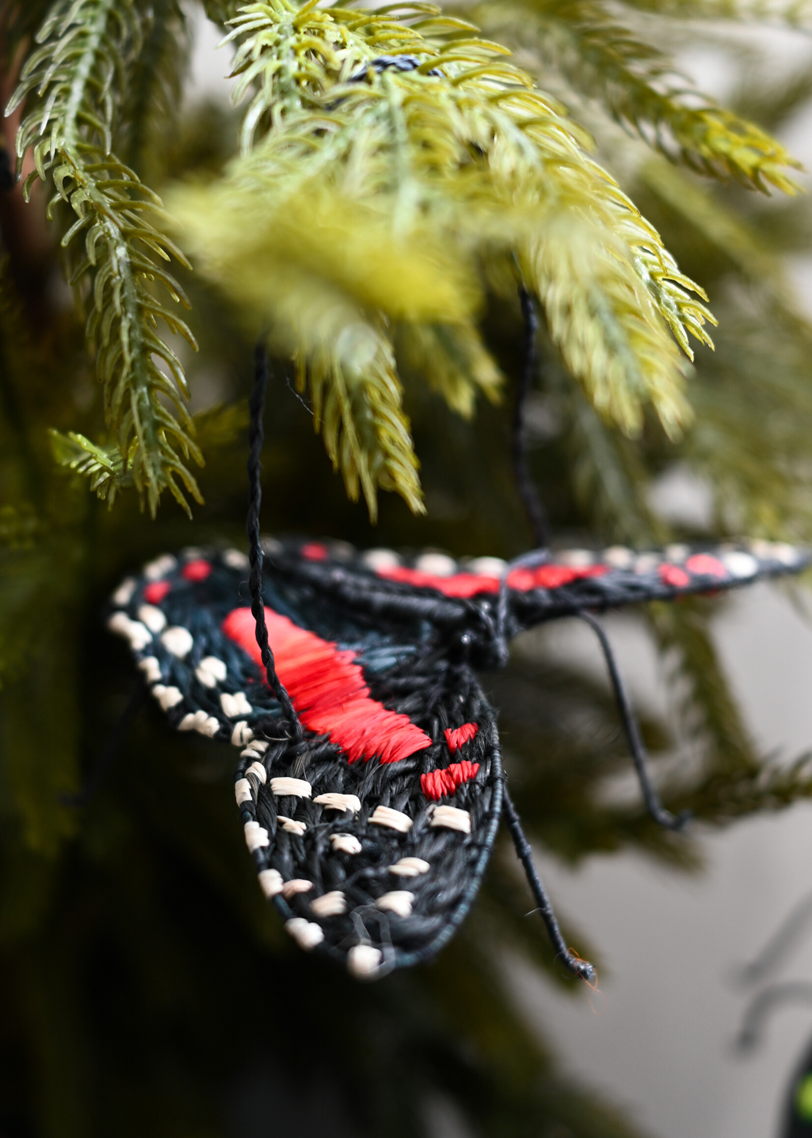 Amazon Ecology Scarlet Peacock Butterfly Ornament