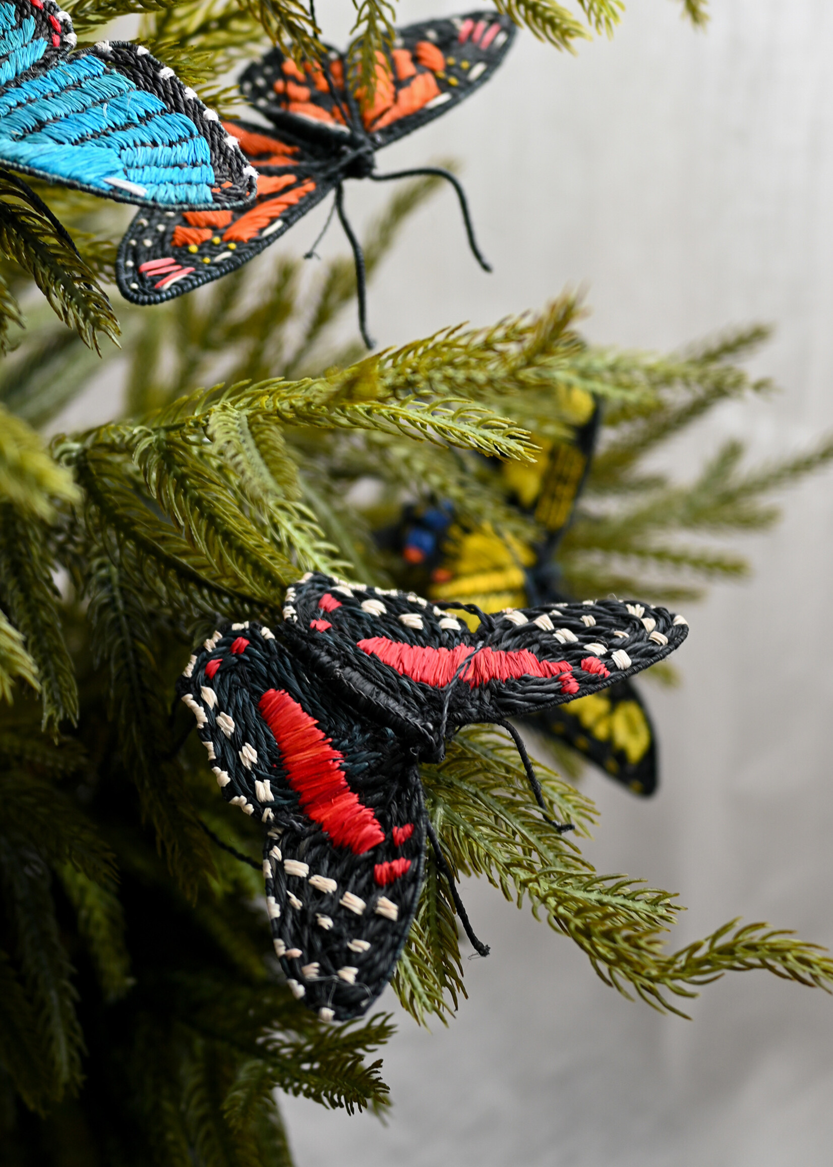 Amazon Ecology Scarlet Peacock Butterfly Ornament