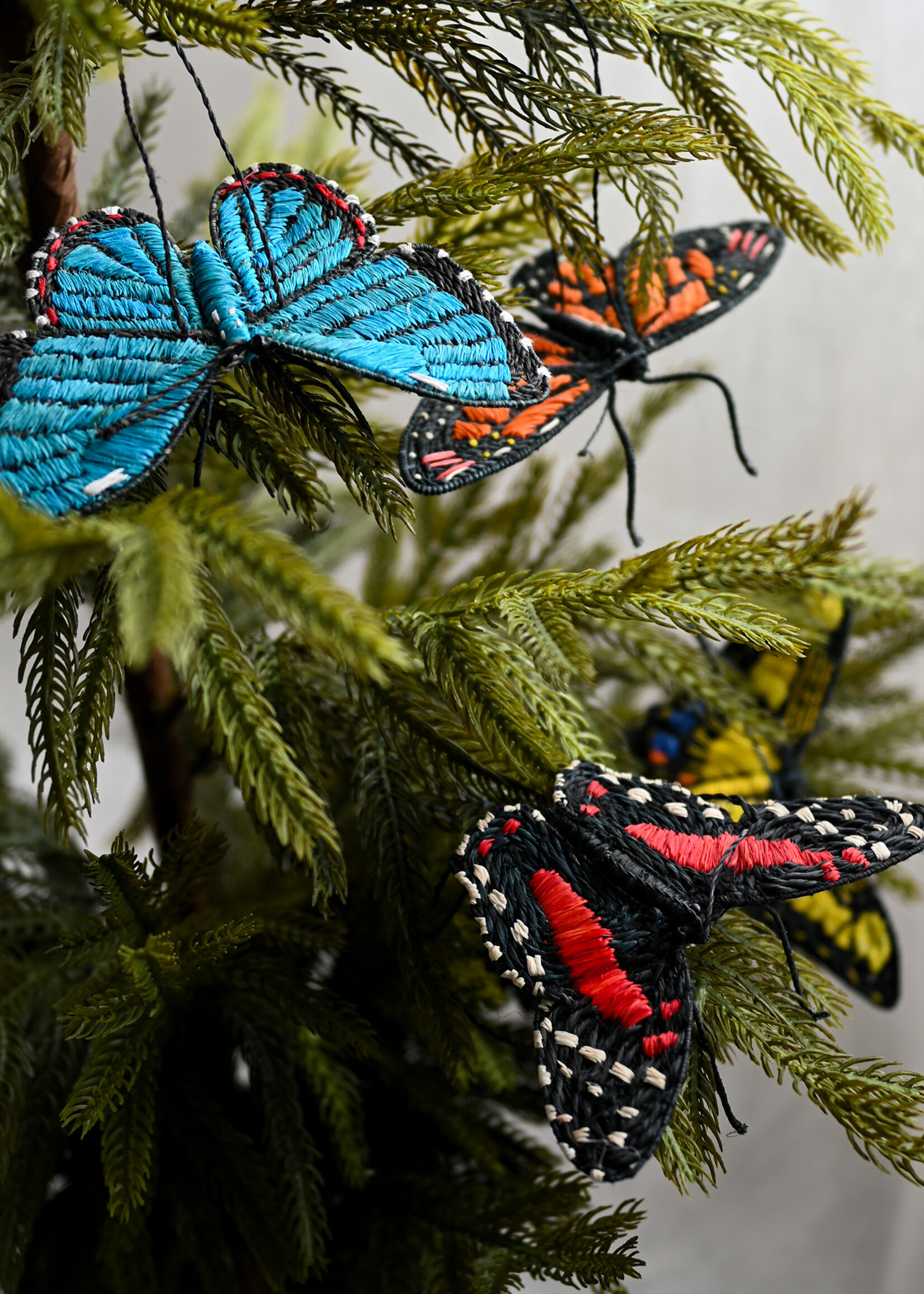 Amazon Ecology Scarlet Peacock Butterfly Ornament