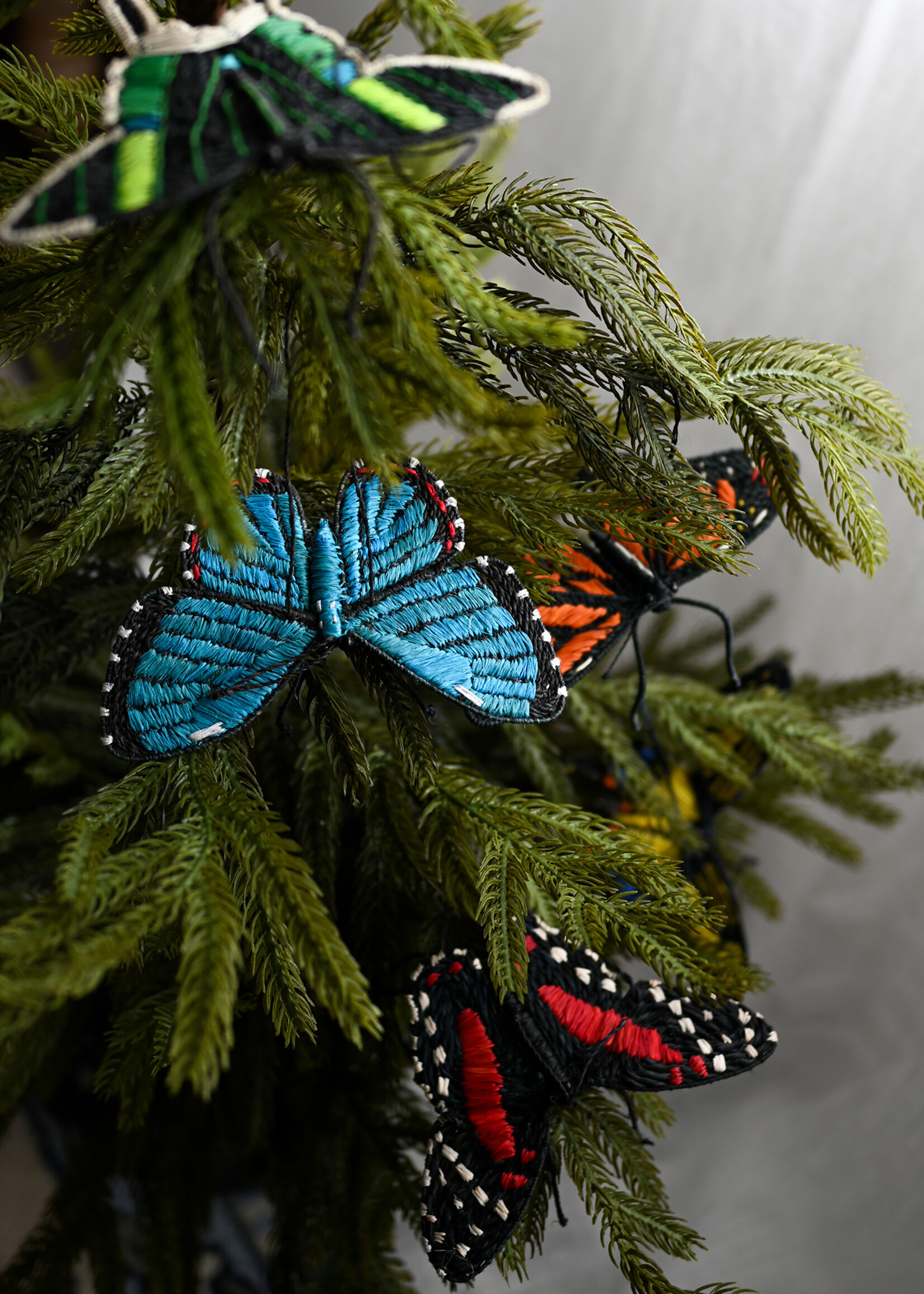 Amazon Ecology Scarlet Peacock Butterfly Ornament