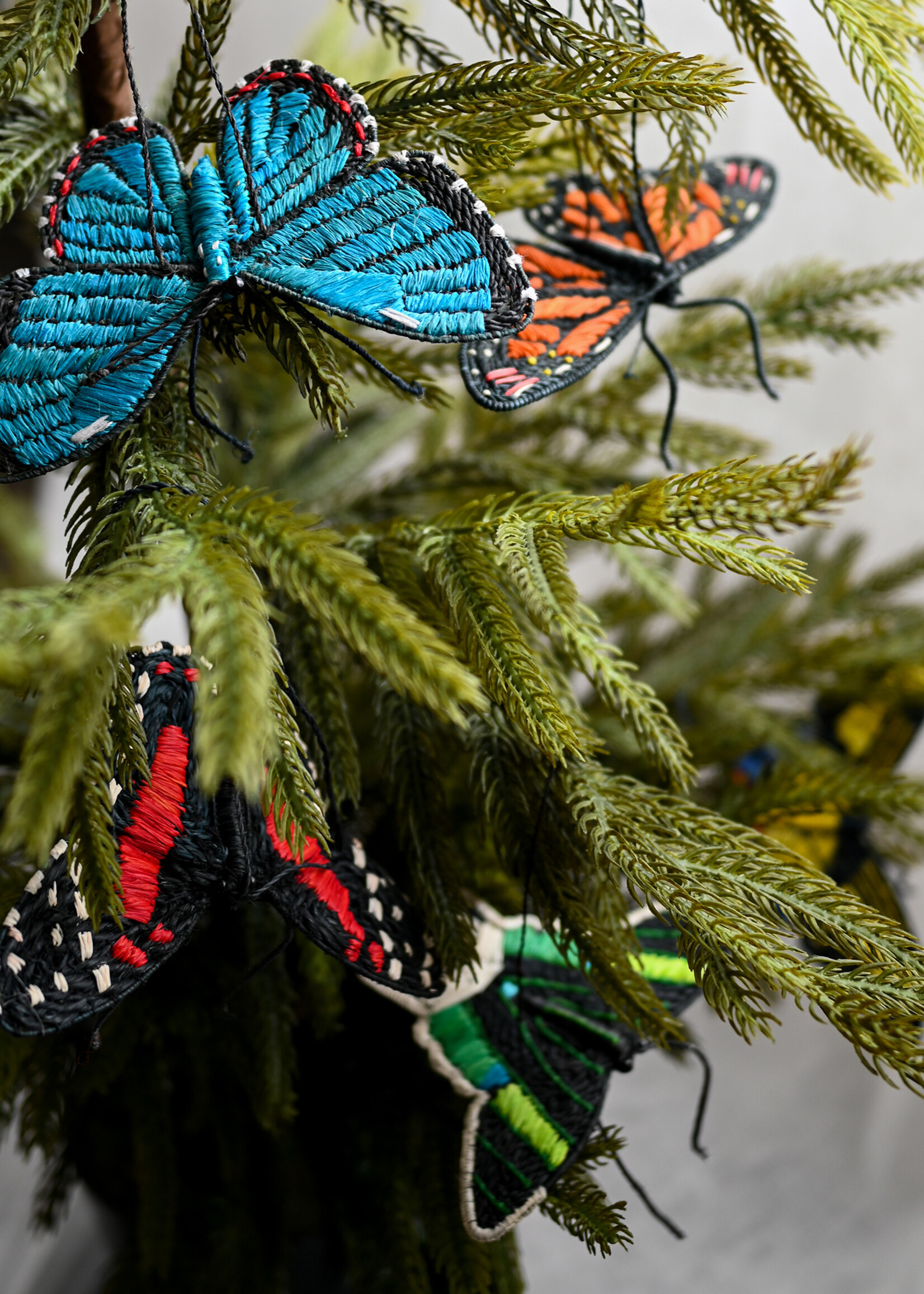 Amazon Ecology Scarlet Peacock Butterfly Ornament