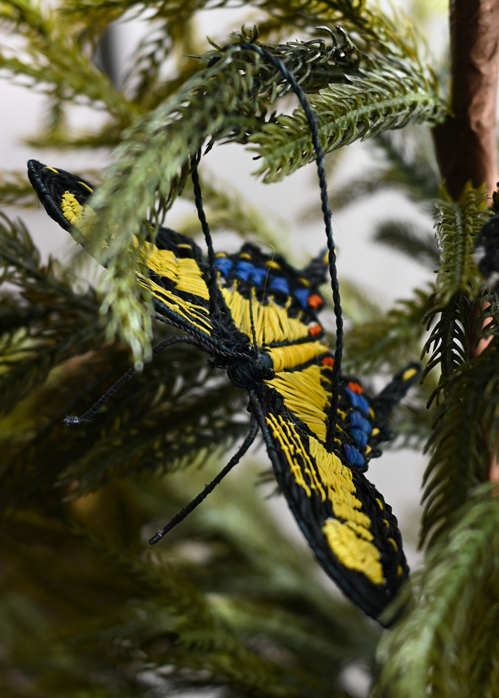Amazon Ecology Yellow Swallow Tail Butterfly Ornament