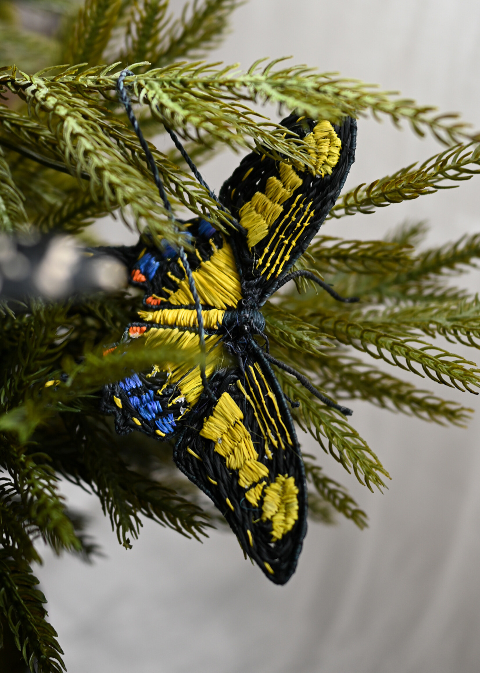 Amazon Ecology Yellow Swallow Tail Butterfly Ornament