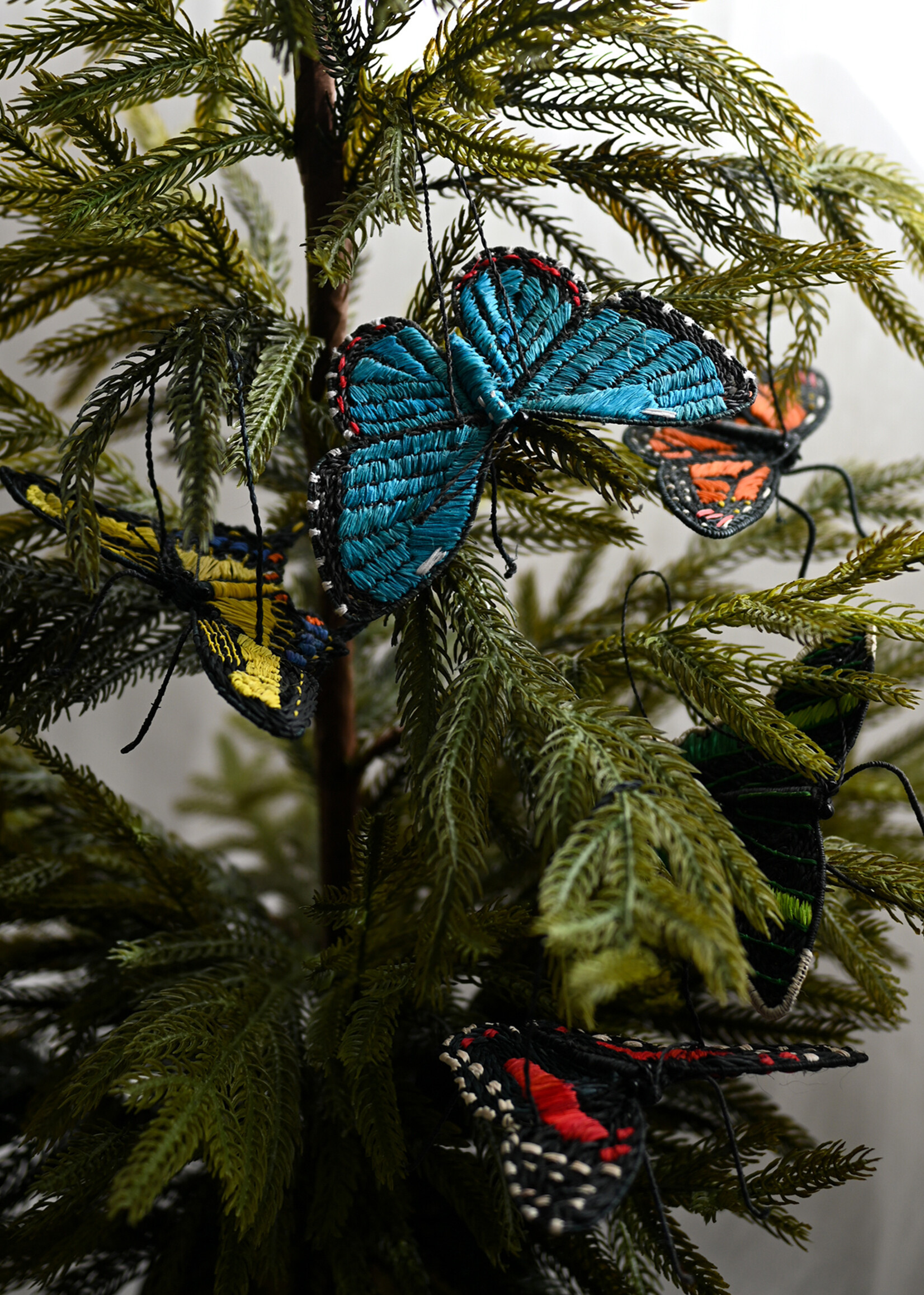 Amazon Ecology Yellow Swallow Tail Butterfly Ornament