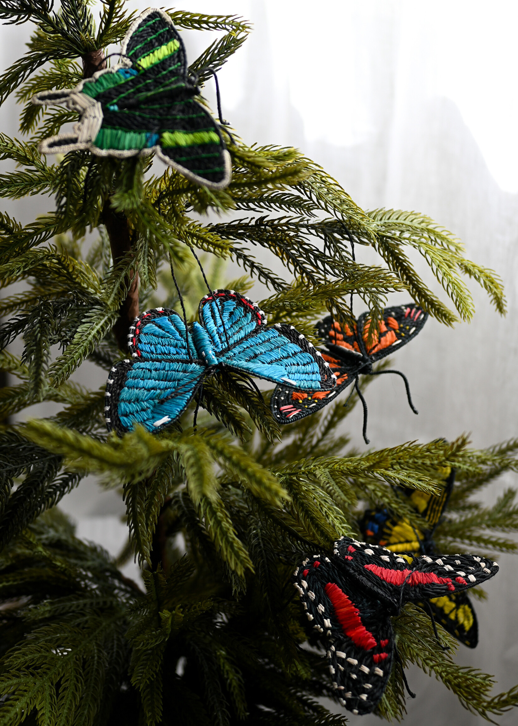 Amazon Ecology Urania Butterfly Ornament