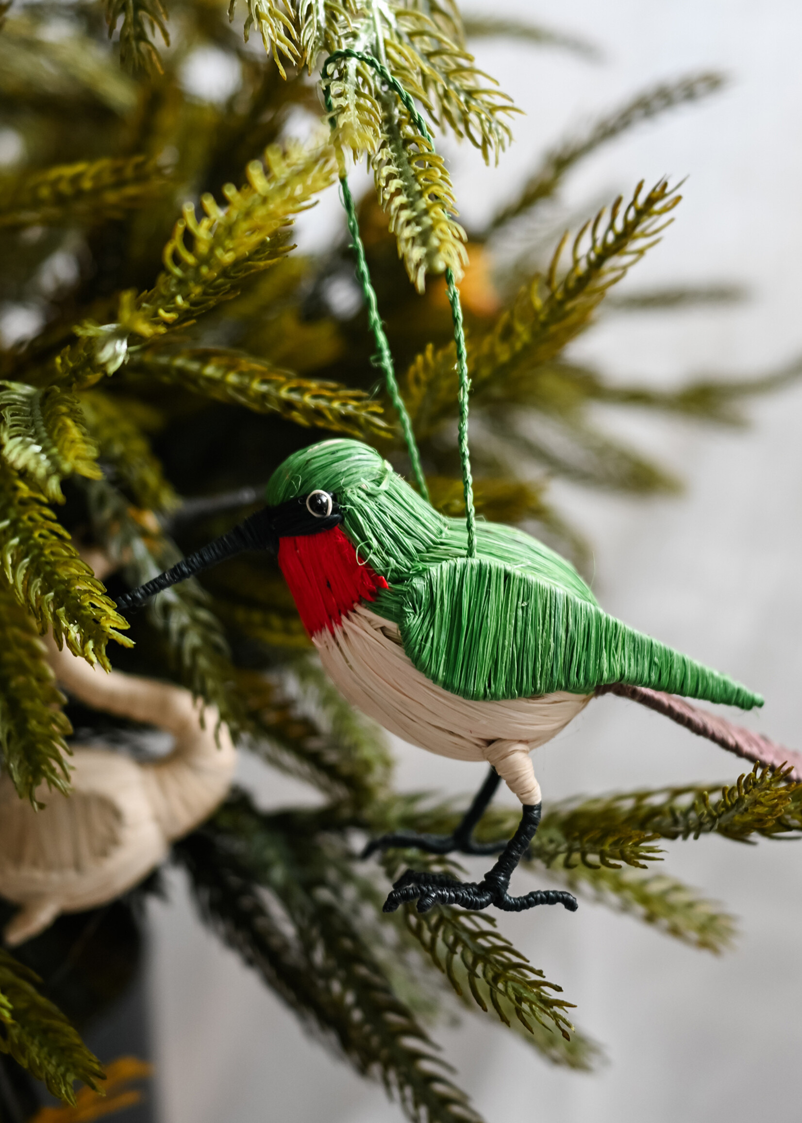 Amazon Ecology Ruby-Throated Hummingbird Ornament
