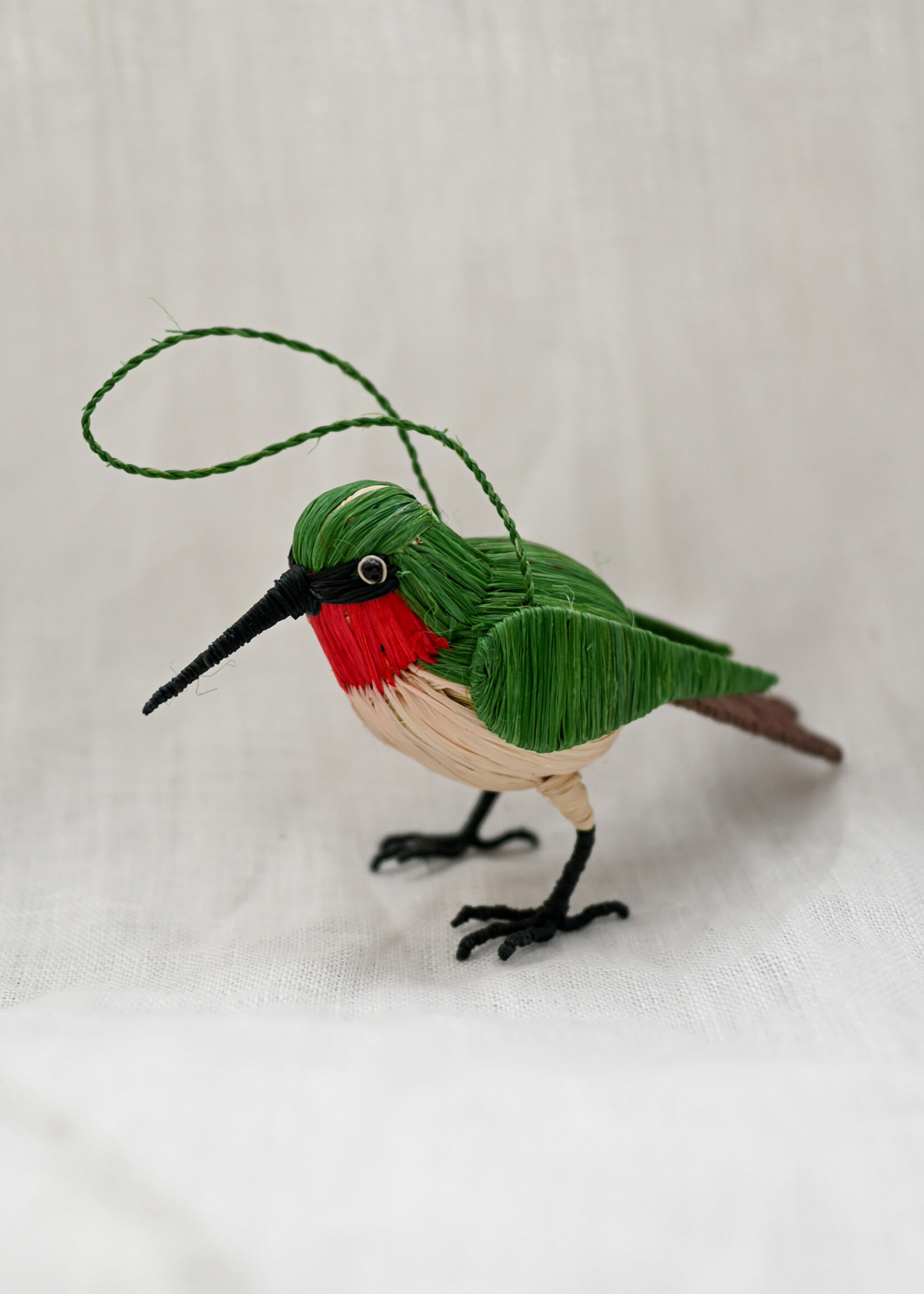 Amazon Ecology Ruby-Throated Hummingbird Ornament