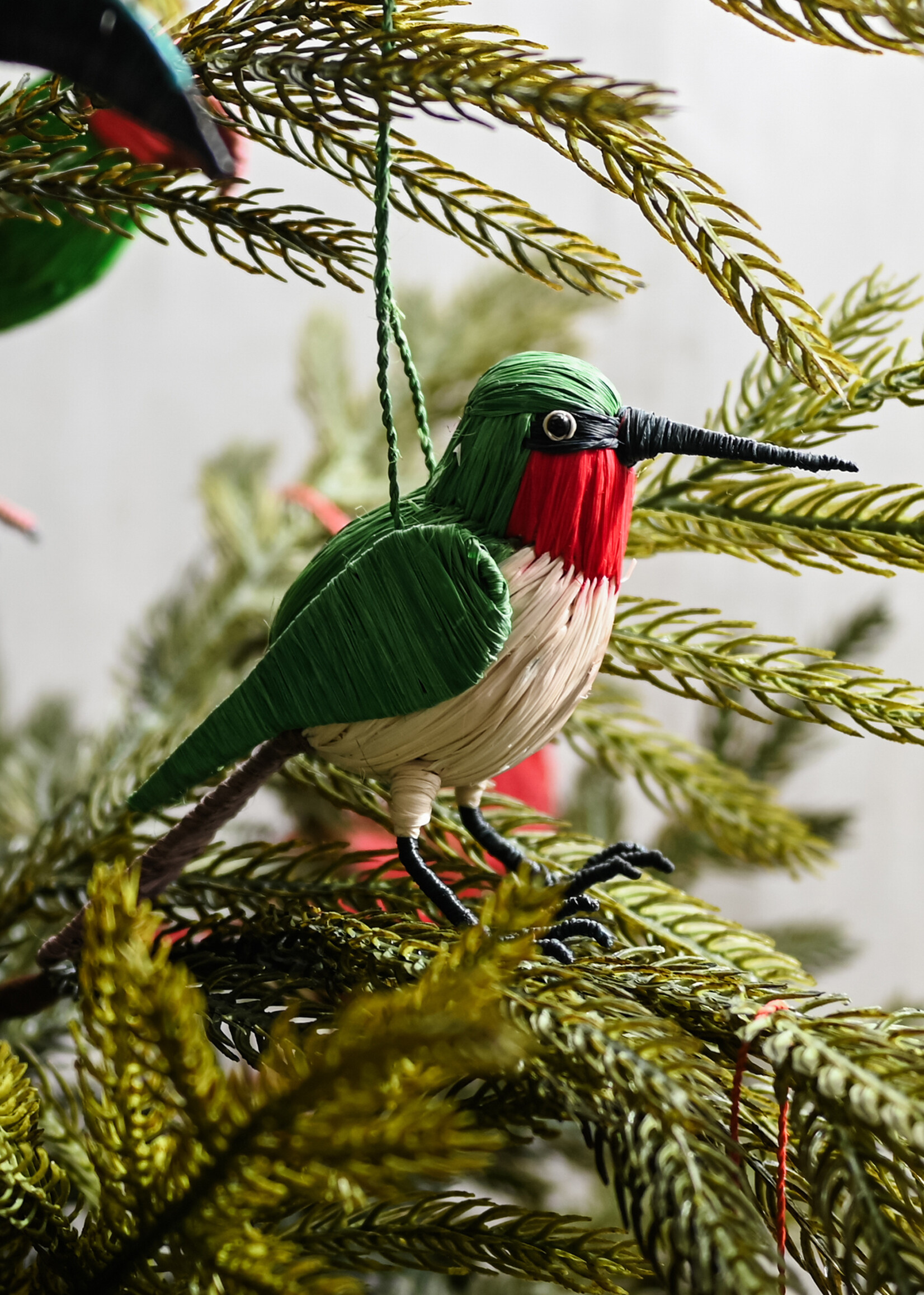 Amazon Ecology Ruby-Throated Hummingbird Ornament
