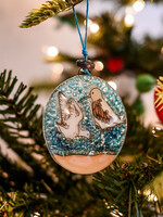 Pampeana Sandpiper Glass Ornament