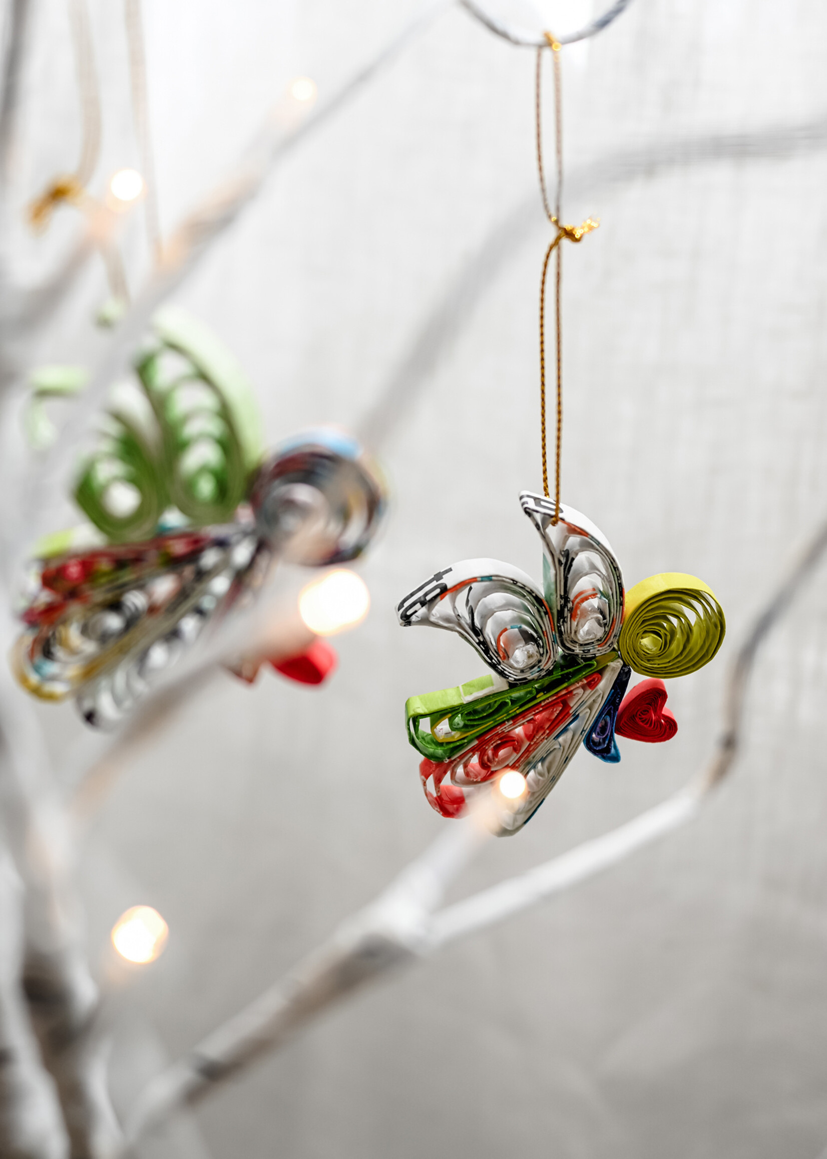 Ten Thousand Villages Quilled Angel Ornament