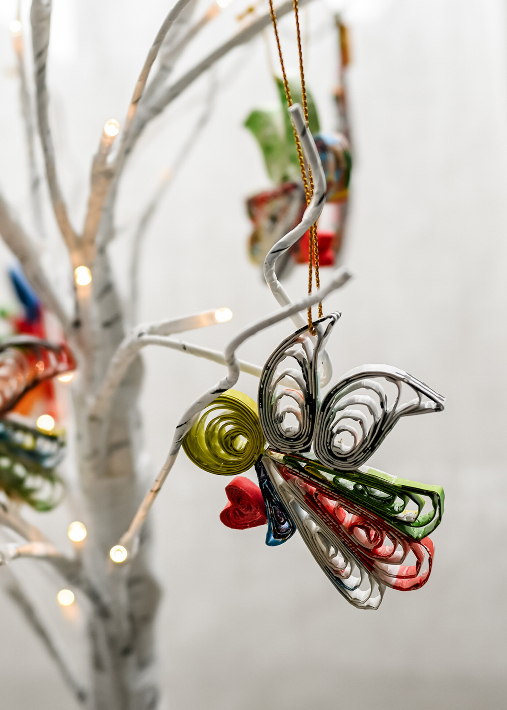 Ten Thousand Villages Quilled Angel Ornament