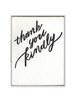 Ink Meets Paper Thank You Kindly Card