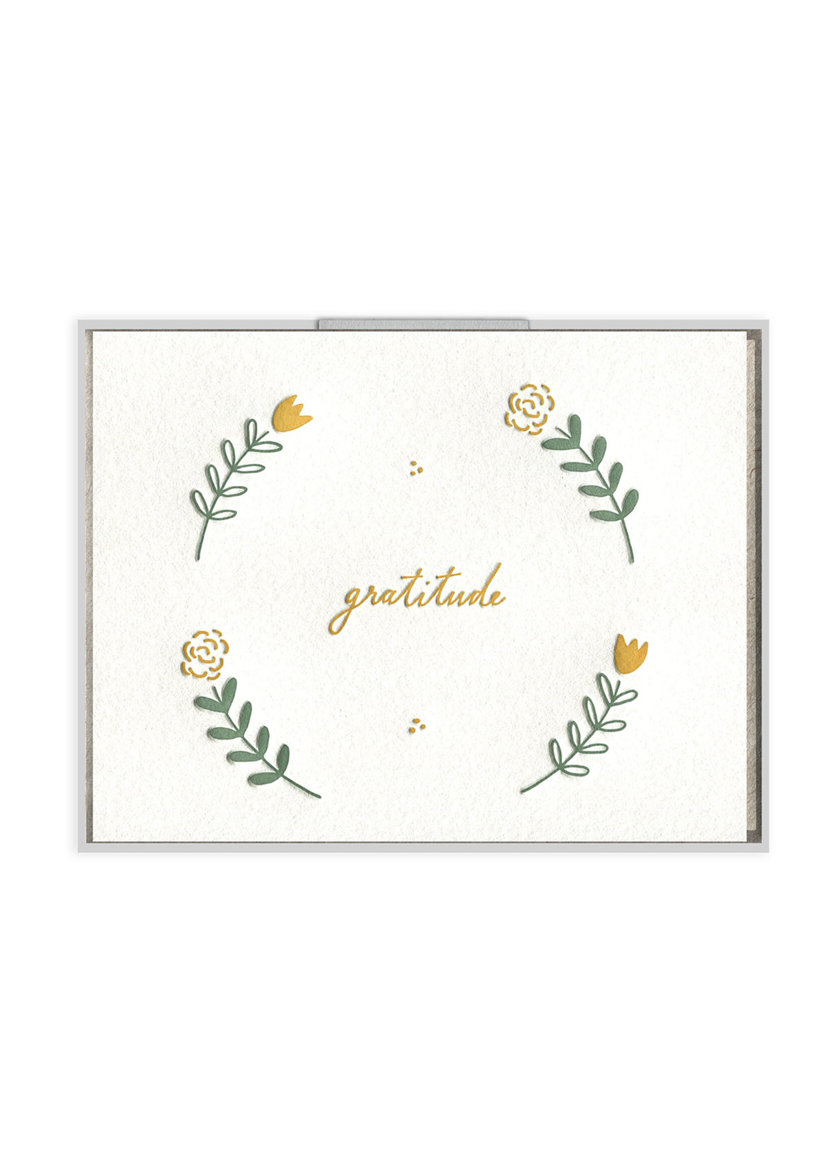Ink Meets Paper Floral Gratitude Card