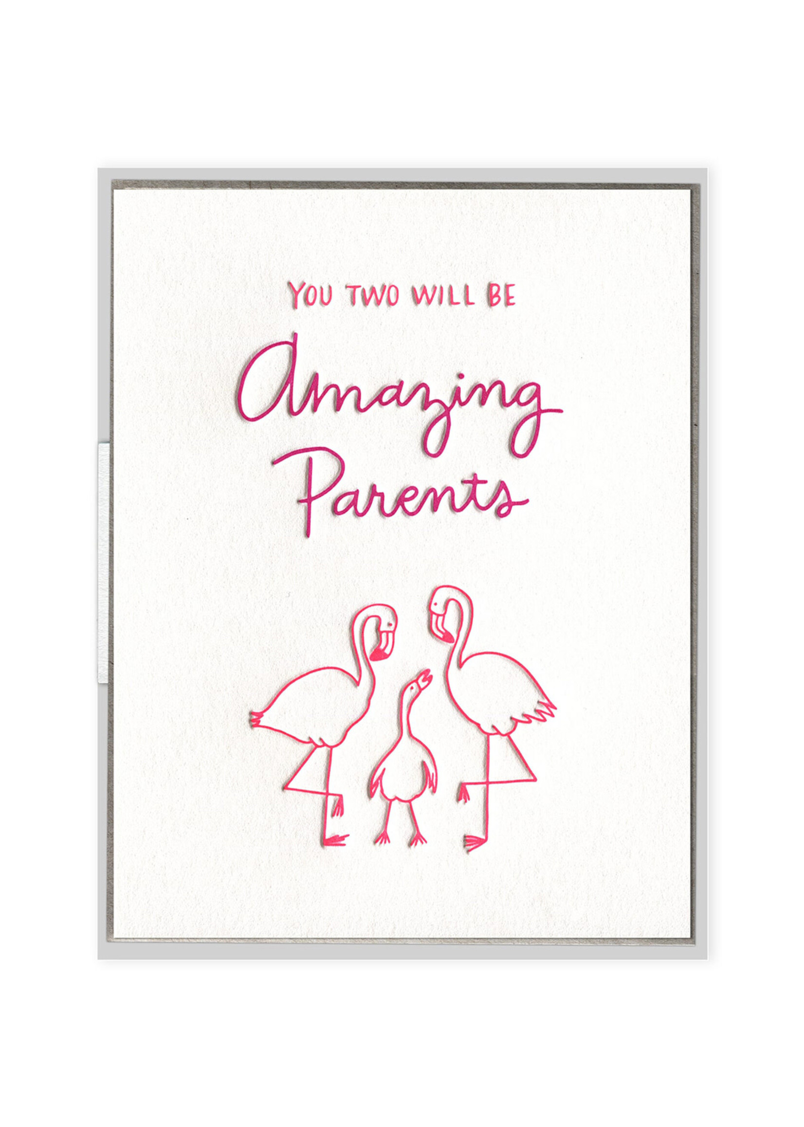 Ink Meets Paper Flamingo Parents Card
