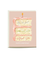 Pen + Pillar Cake Slice Birthday Card