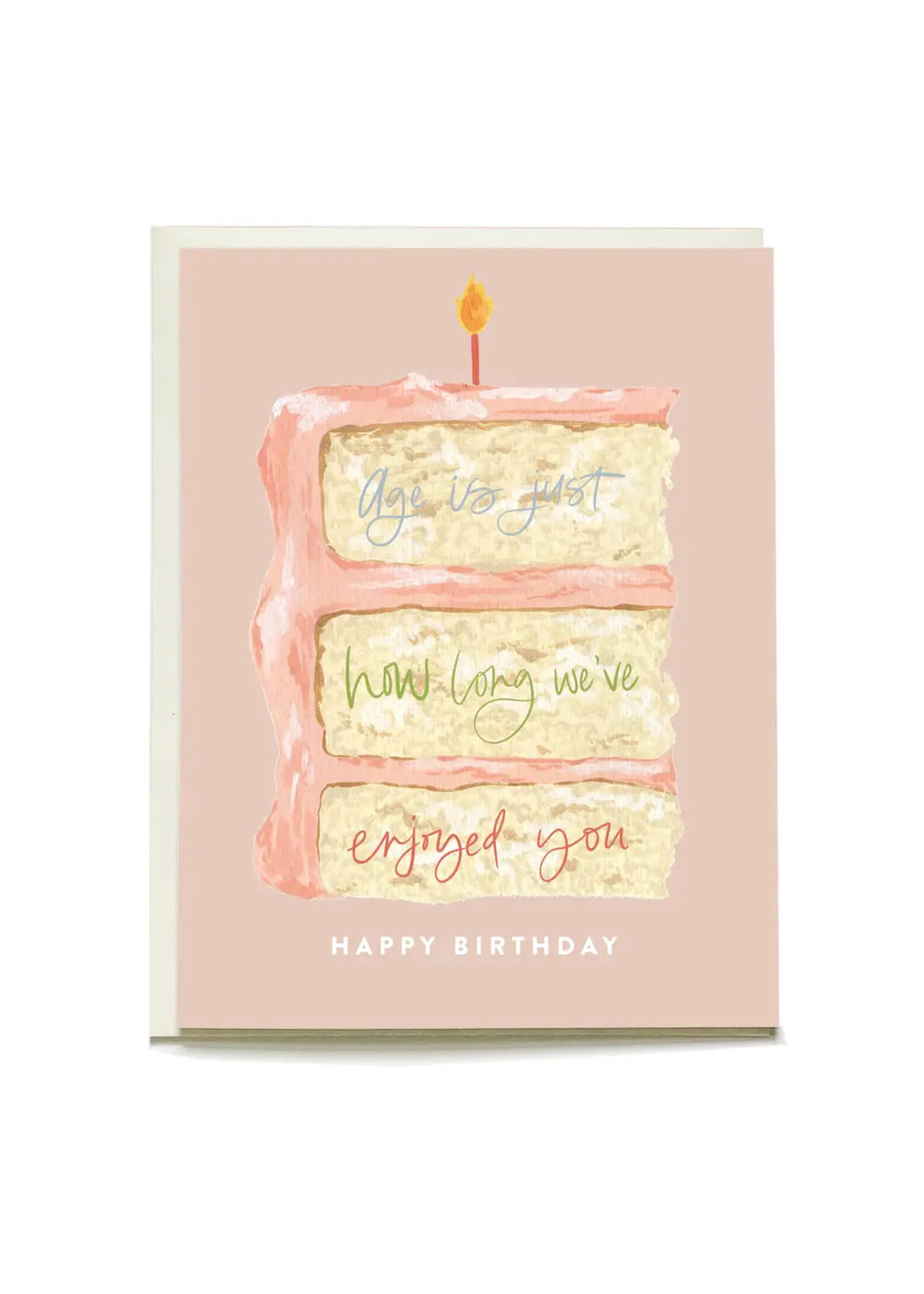 Pen + Pillar Cake Slice Birthday Card