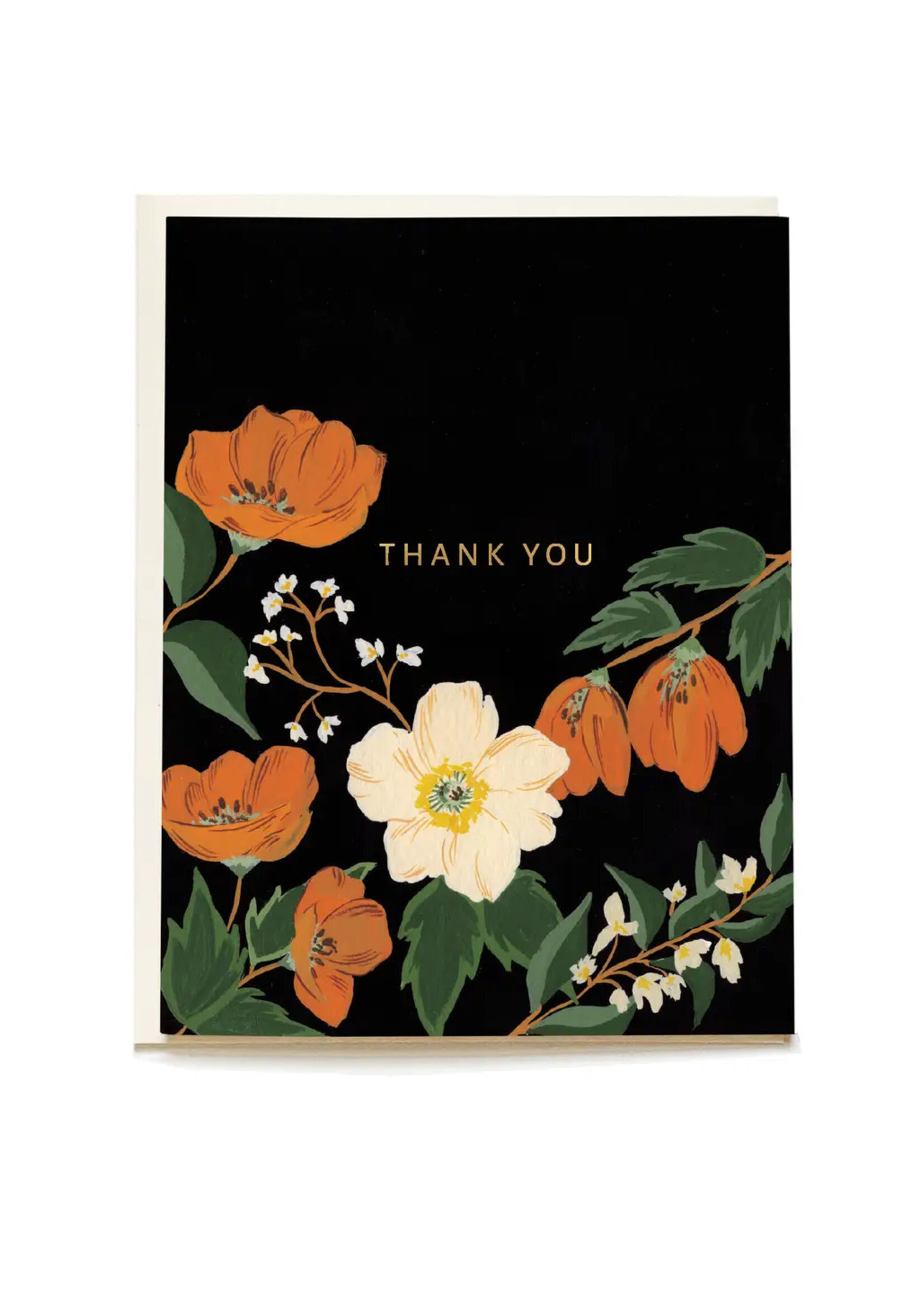 Pen + Pillar Autumn Poppy Thank You Card