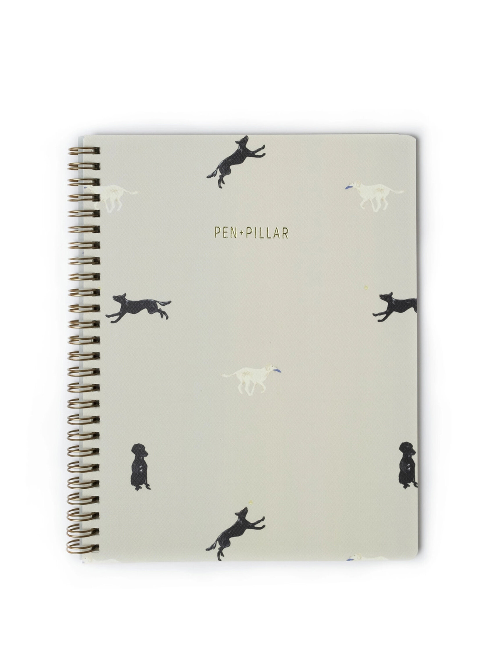 Pen + Pillar Dogs at Play Notebook - Lined