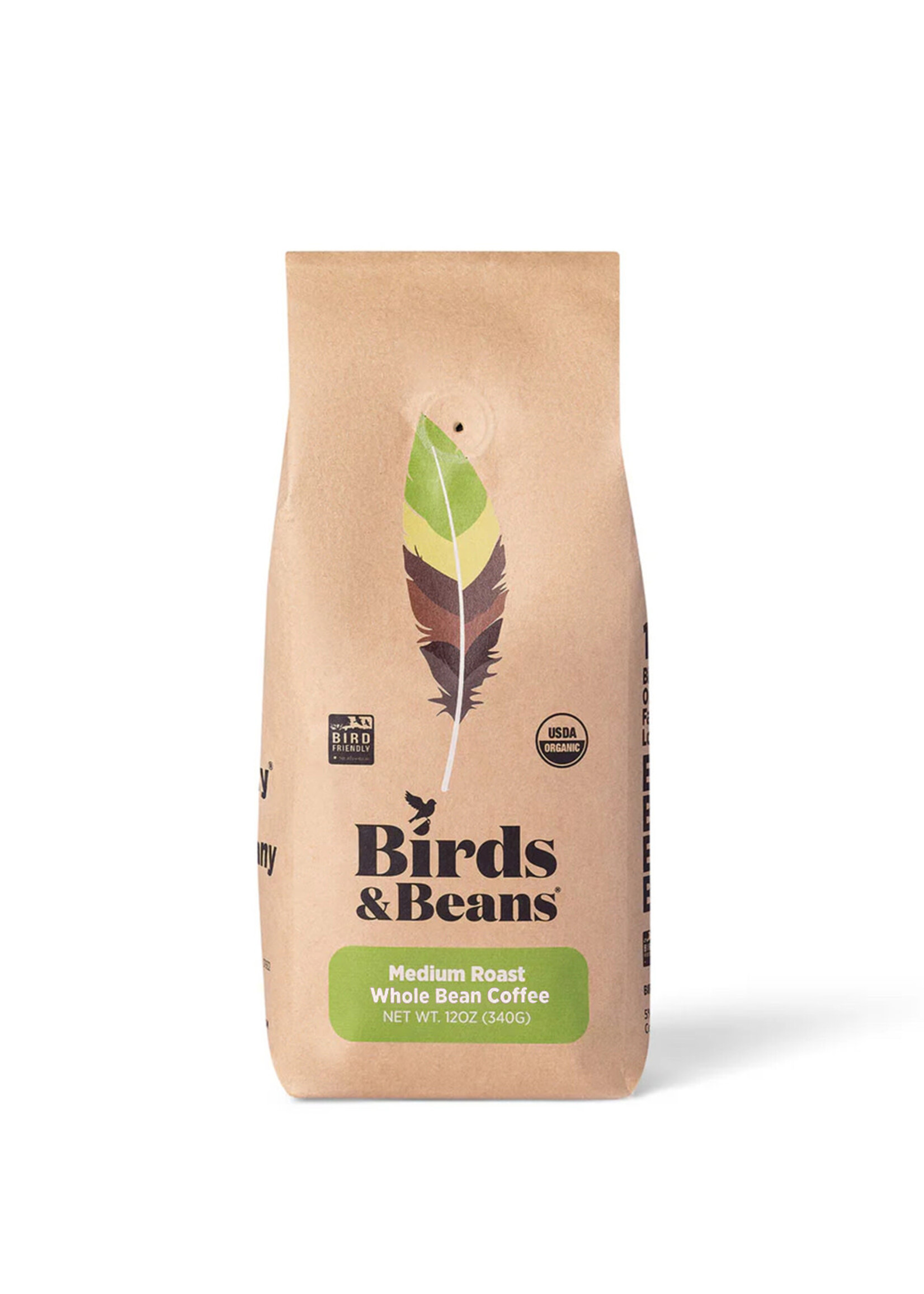 Birds & Beans Wood Thrush Medium Roast Coffee - Whole Bean