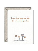 Ink Meets Paper By Your Side Flowers Sympathy Card