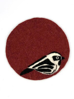 Women of the Cloud Forest Black and White Warbler Felt Trivet