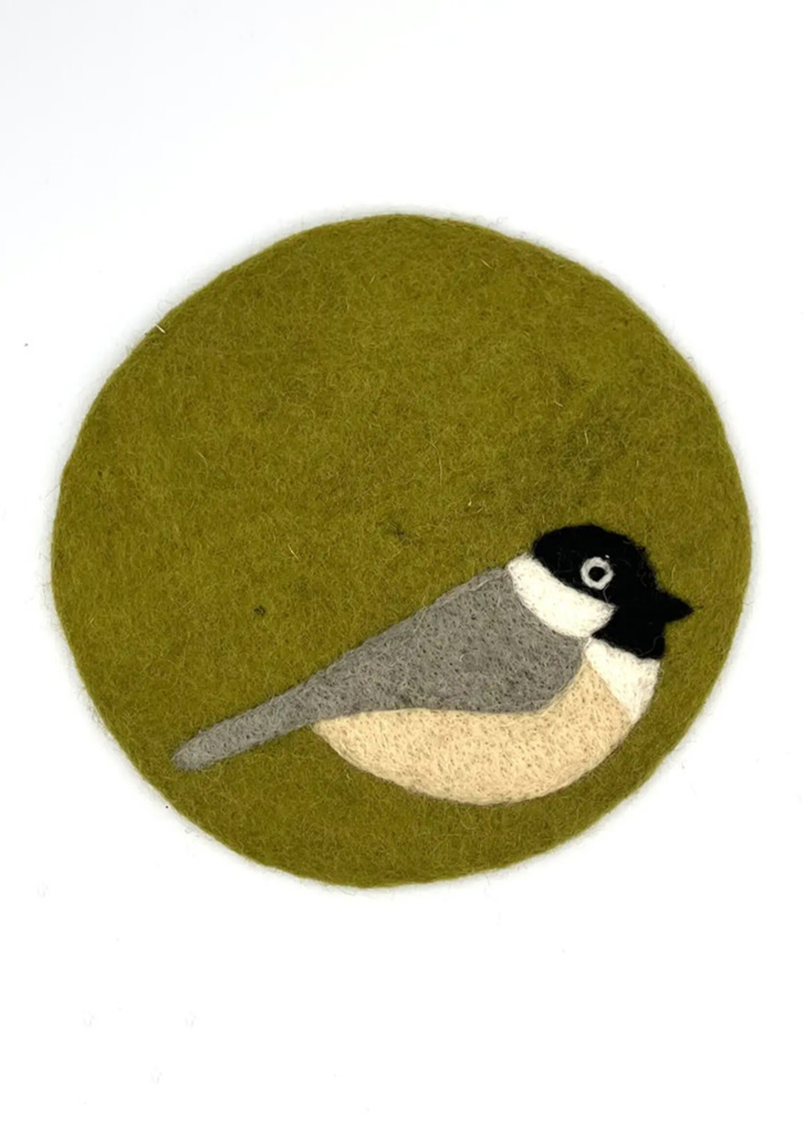 Women of the Cloud Forest Black-Capped Chickadee Felt Trivet